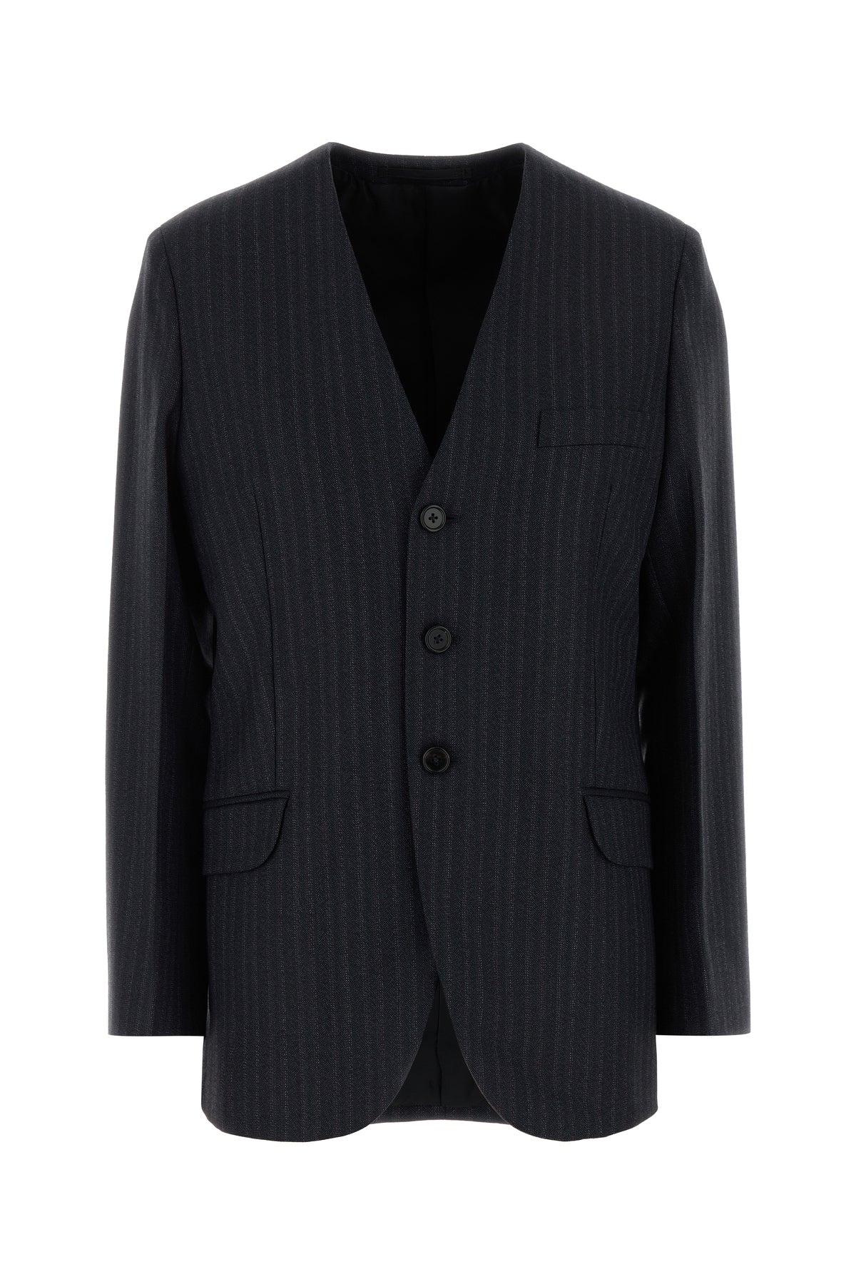 Jil Sander Giacca in lana ricamata