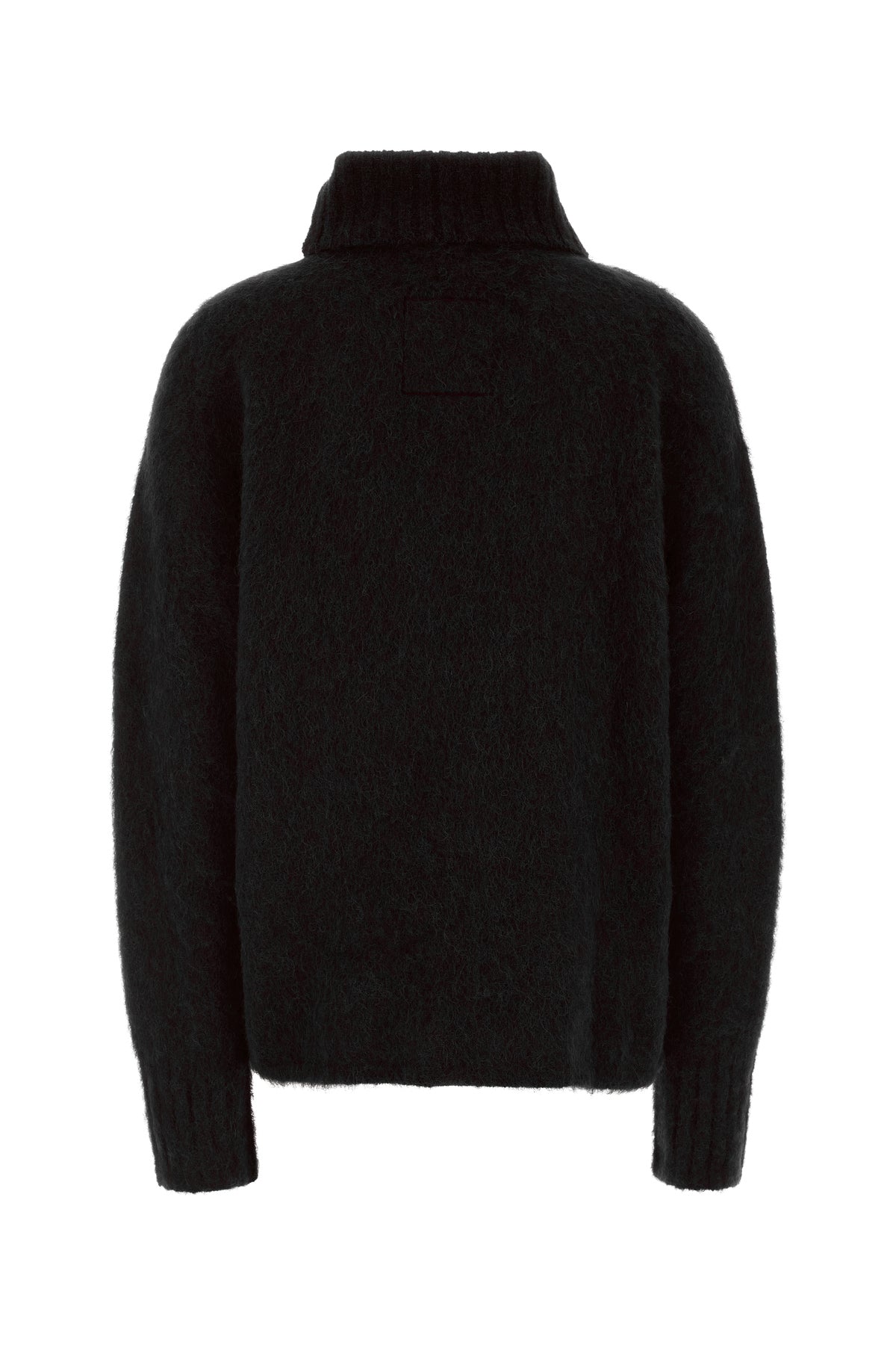 UMA WANG Maglione in misto alpaca stretch nero, view 2