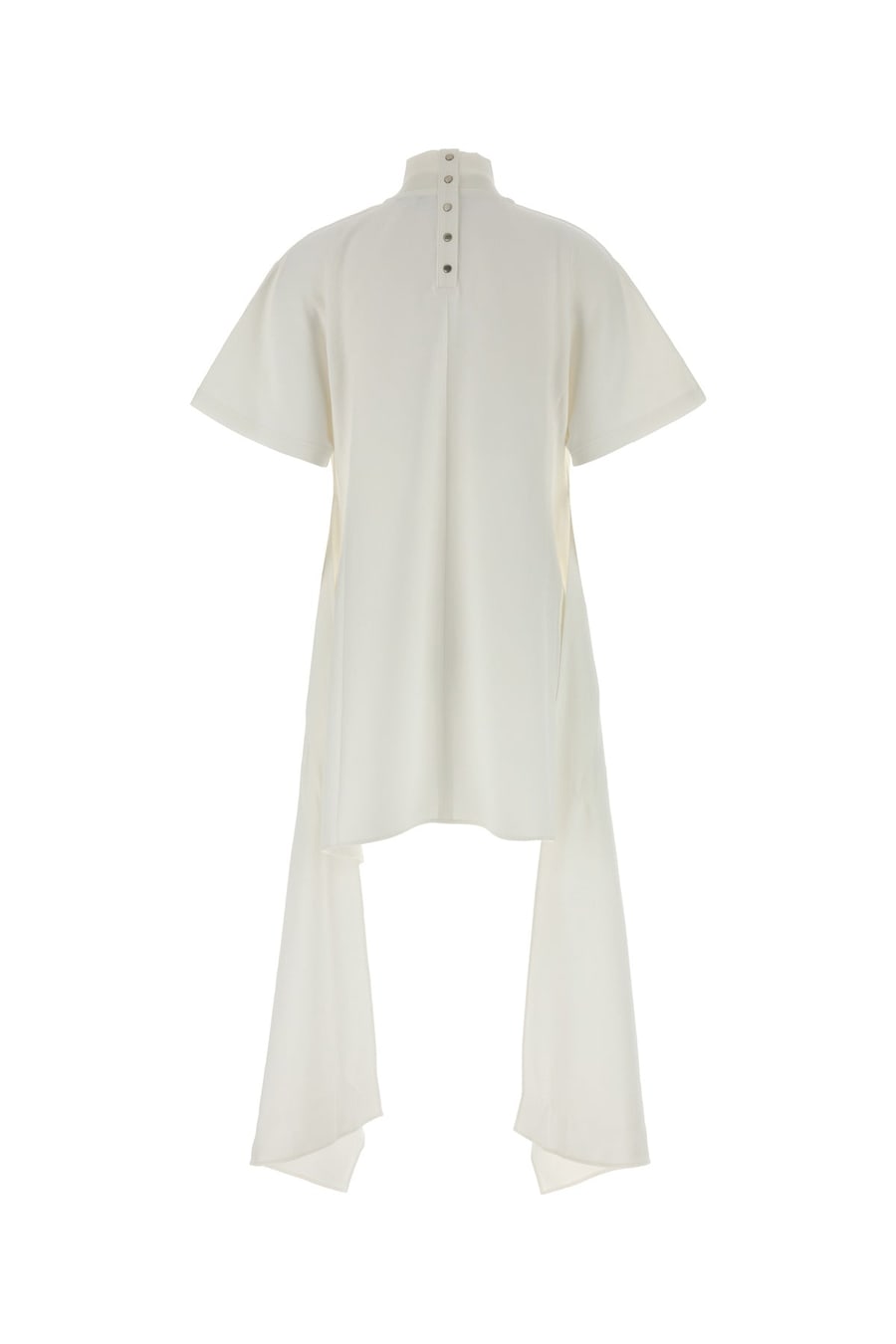 Alaïa Top in jersey bianco, view 2