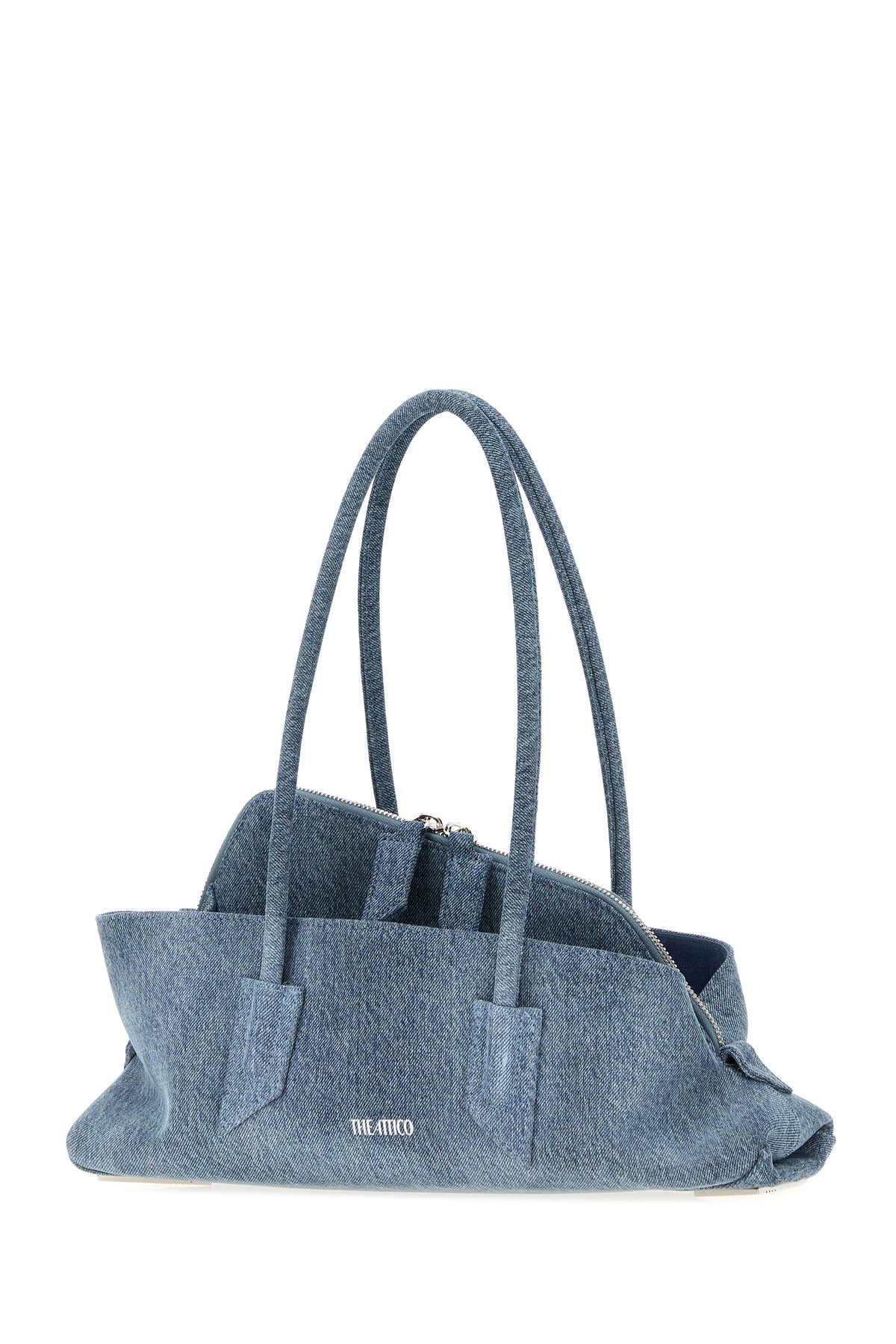 The Attico Borsa a spalla La Passeggiata piccola in denim, view 2