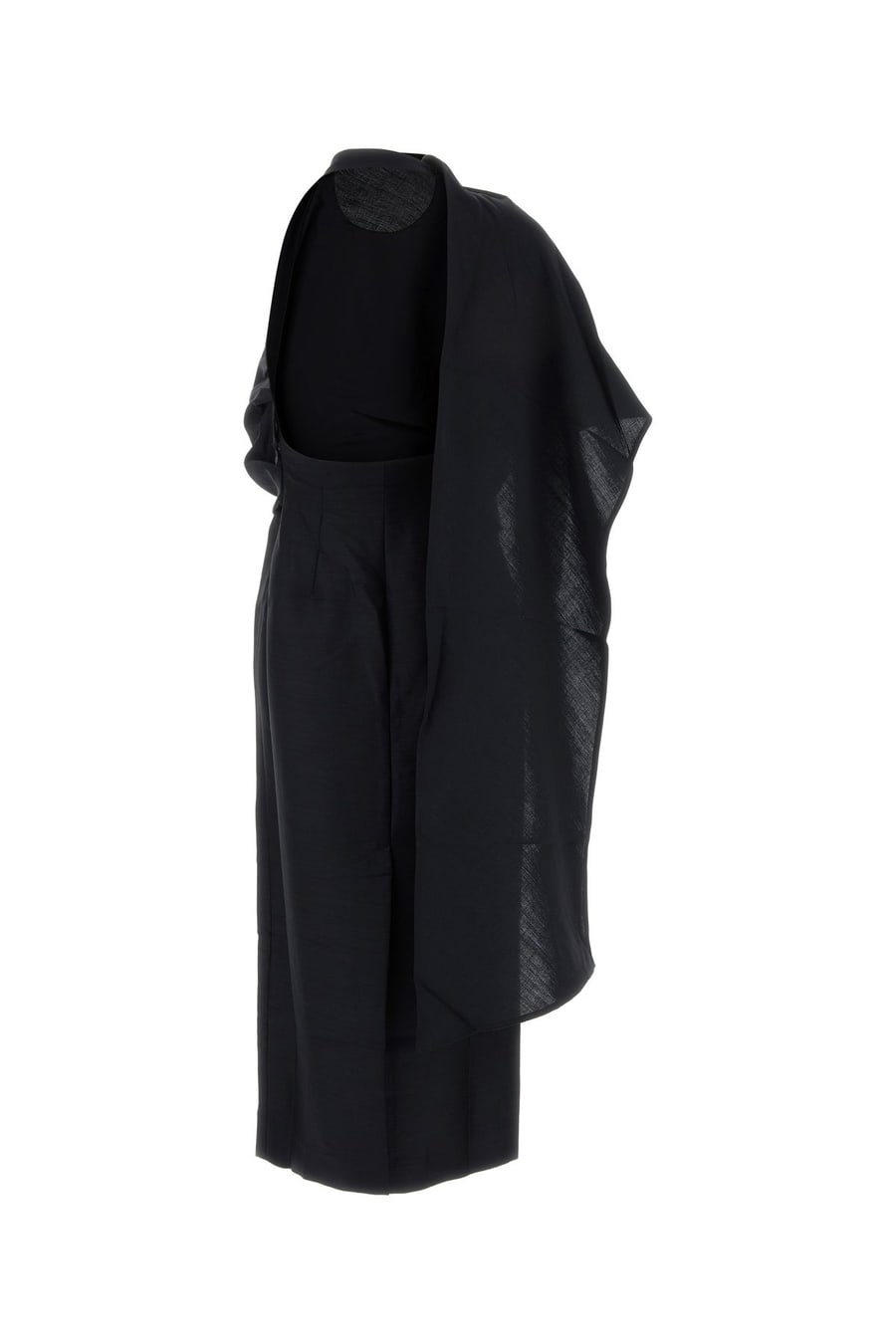 ROHE Abito in gabardine blu notte, view 2