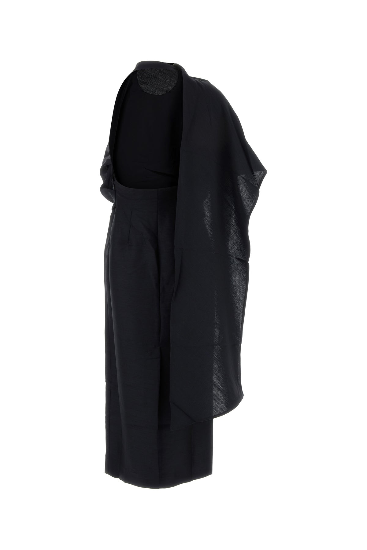 ROHE Abito in gabardine blu notte, view 2