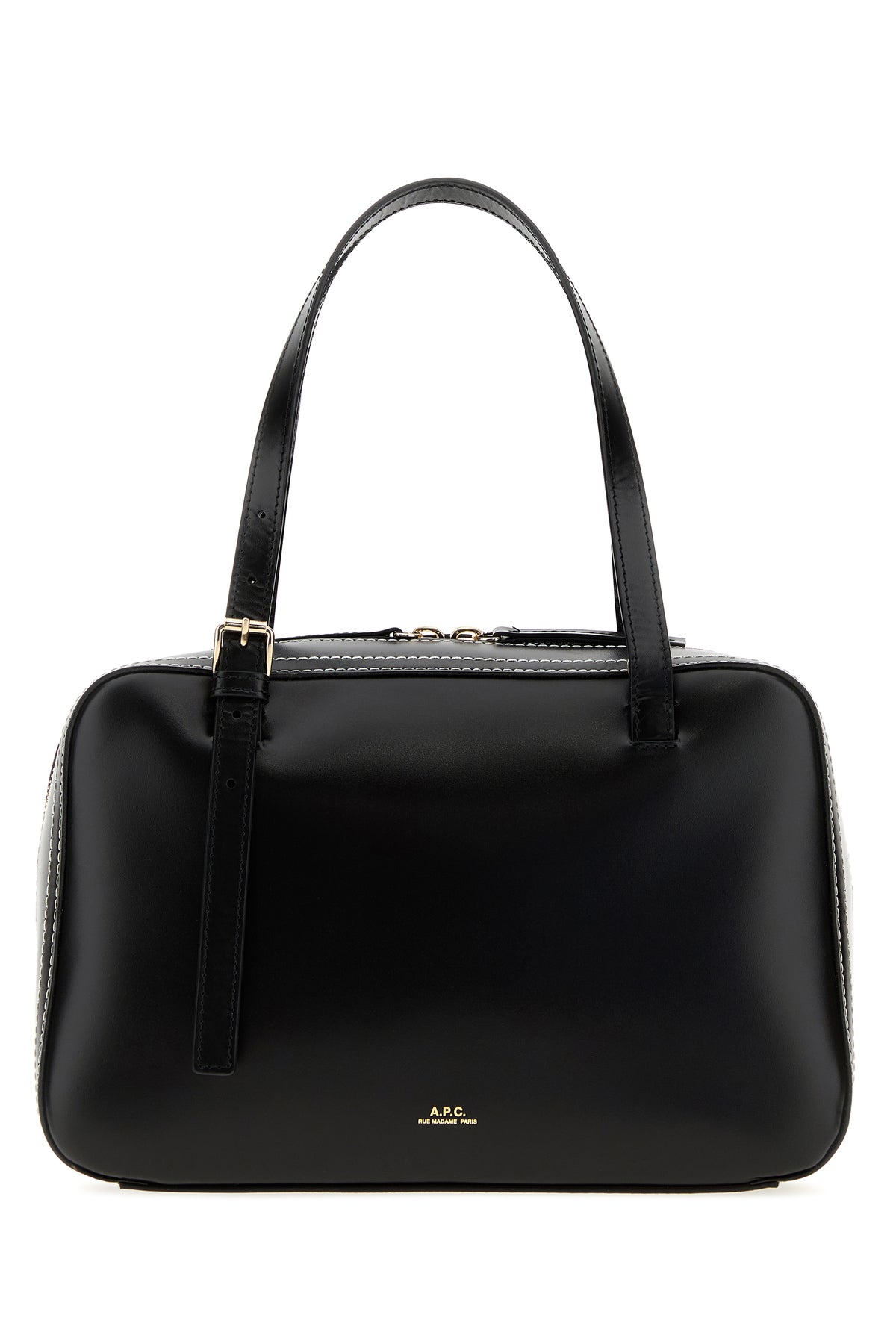 A.P.C. Borsa a mano Virginie in pelle nera