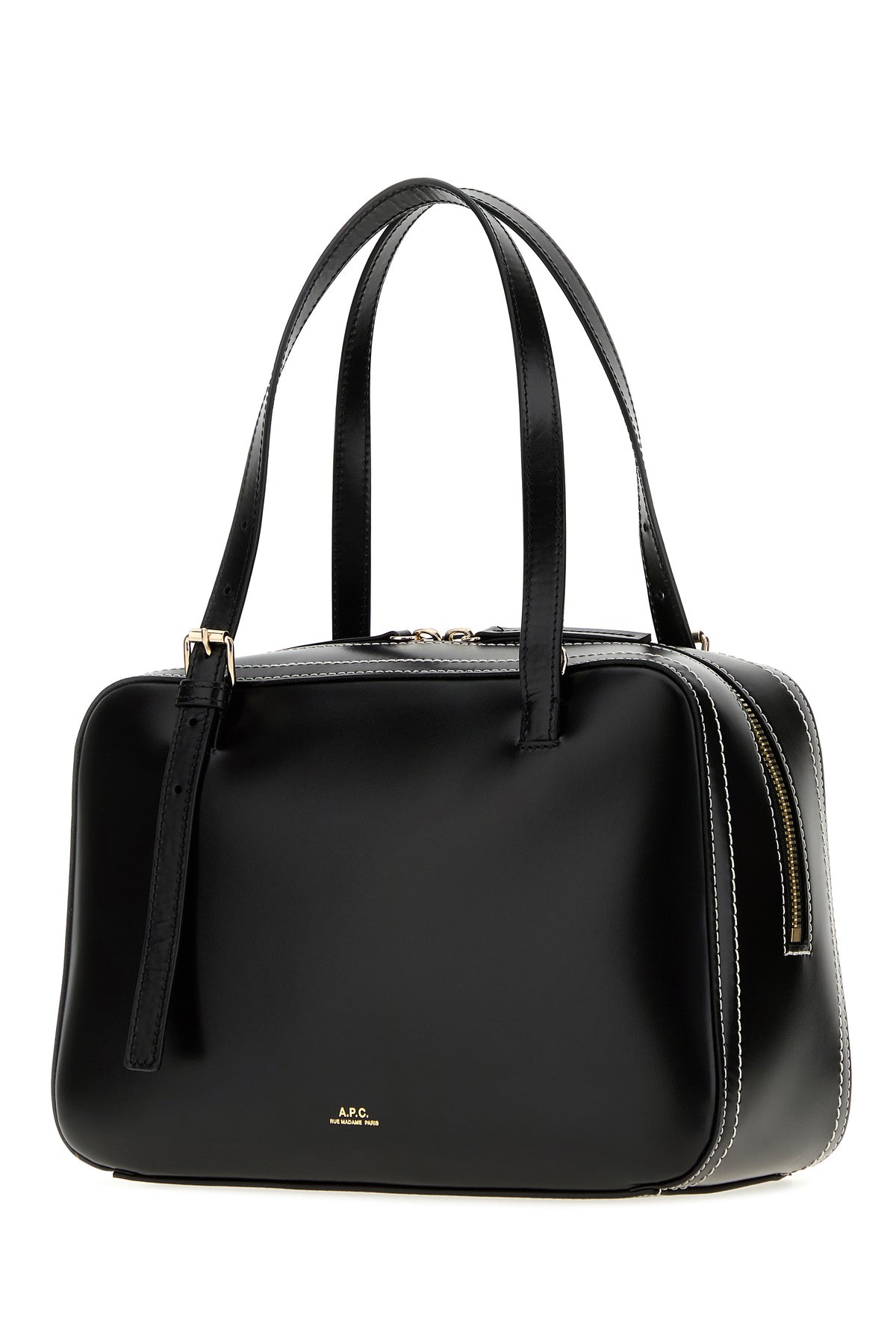 A.P.C. Borsa a mano Virginie in pelle nera, view 2