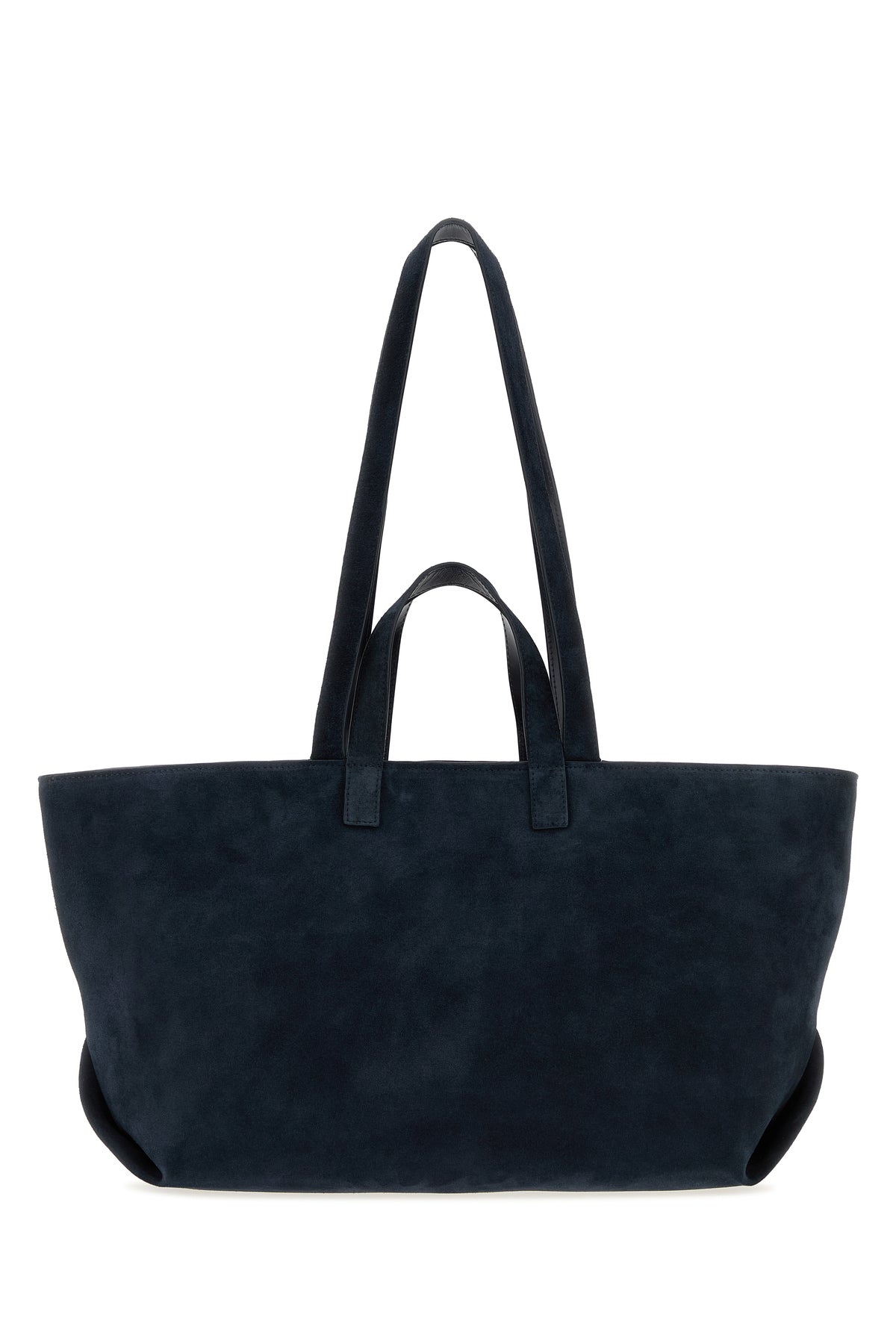 A.P.C. Borsa shopping Le Drummer in pelle scamosciata blu notte