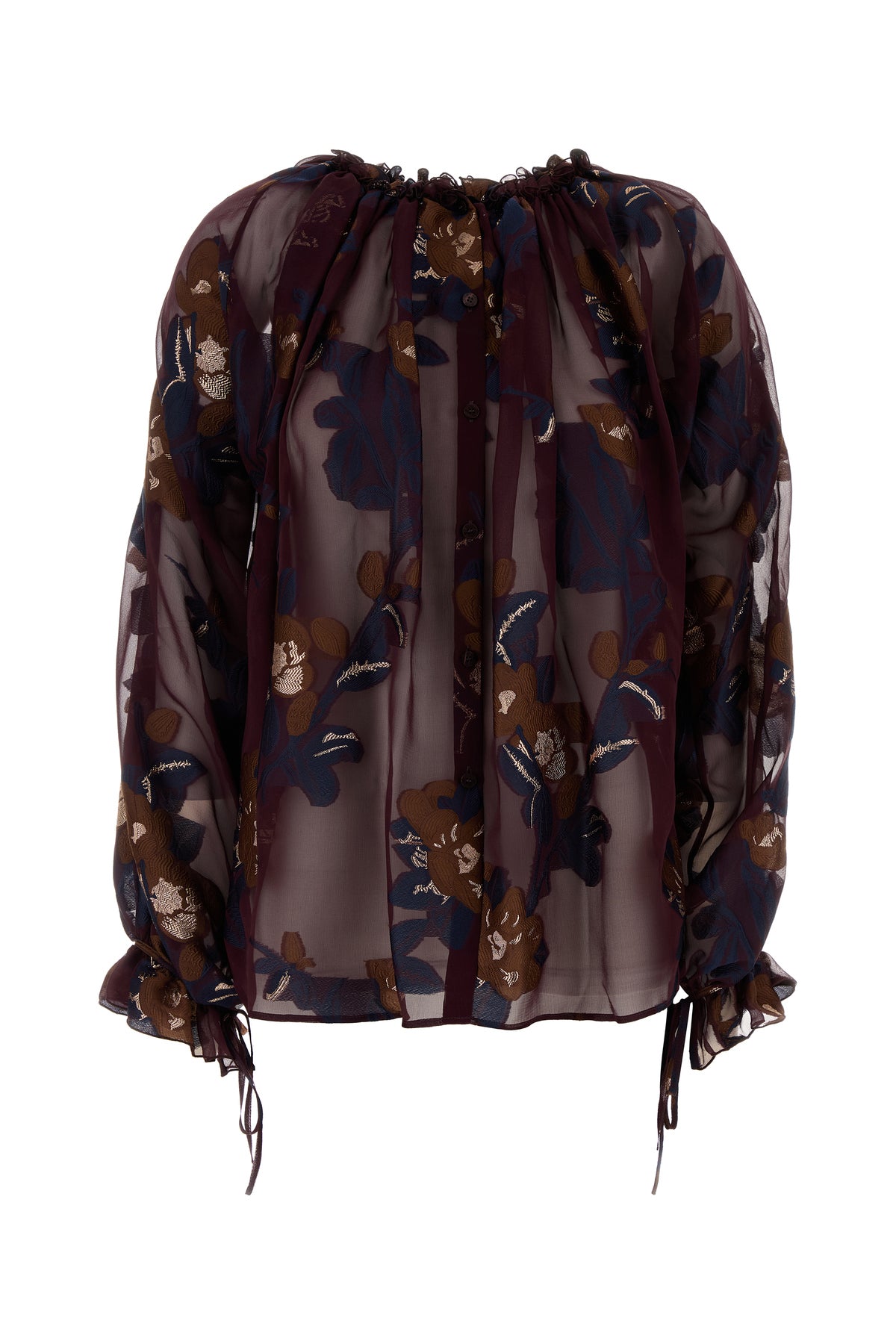 Etro Camicia in misto seta ricamata