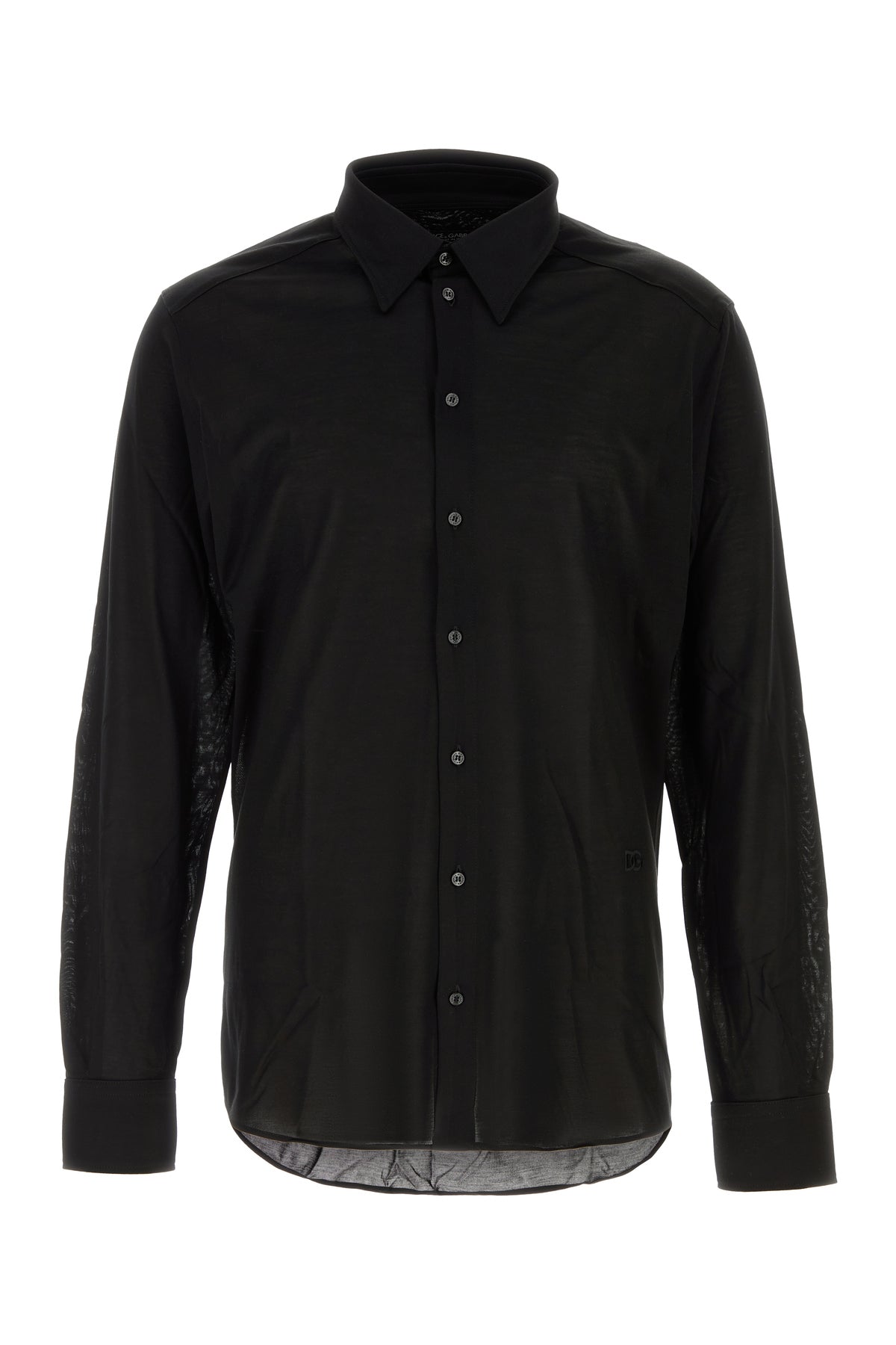 Dolce & Gabbana Camicia in jersey nero