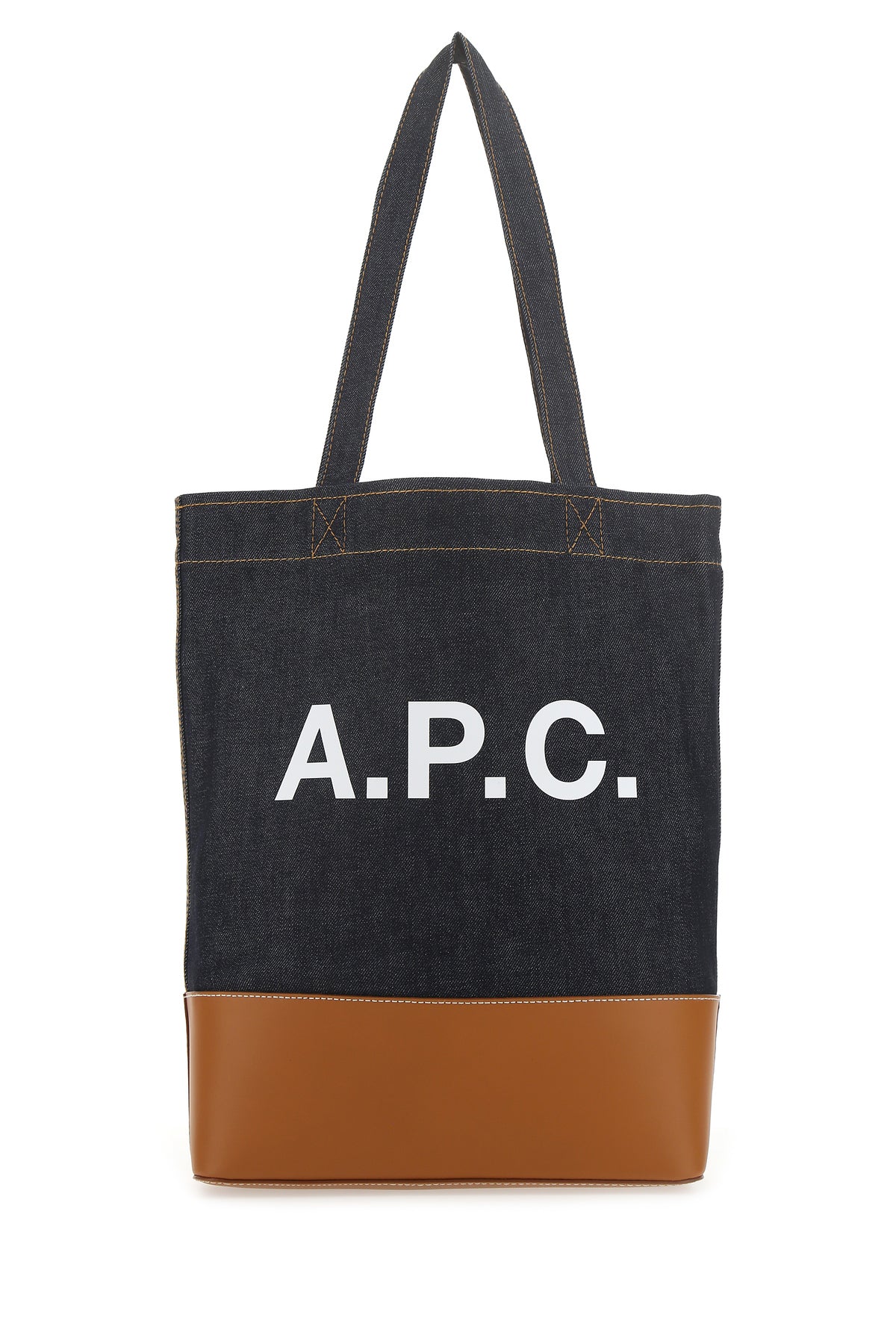 A.P.C. Borsa a mano Cohlo in denim blu scuro