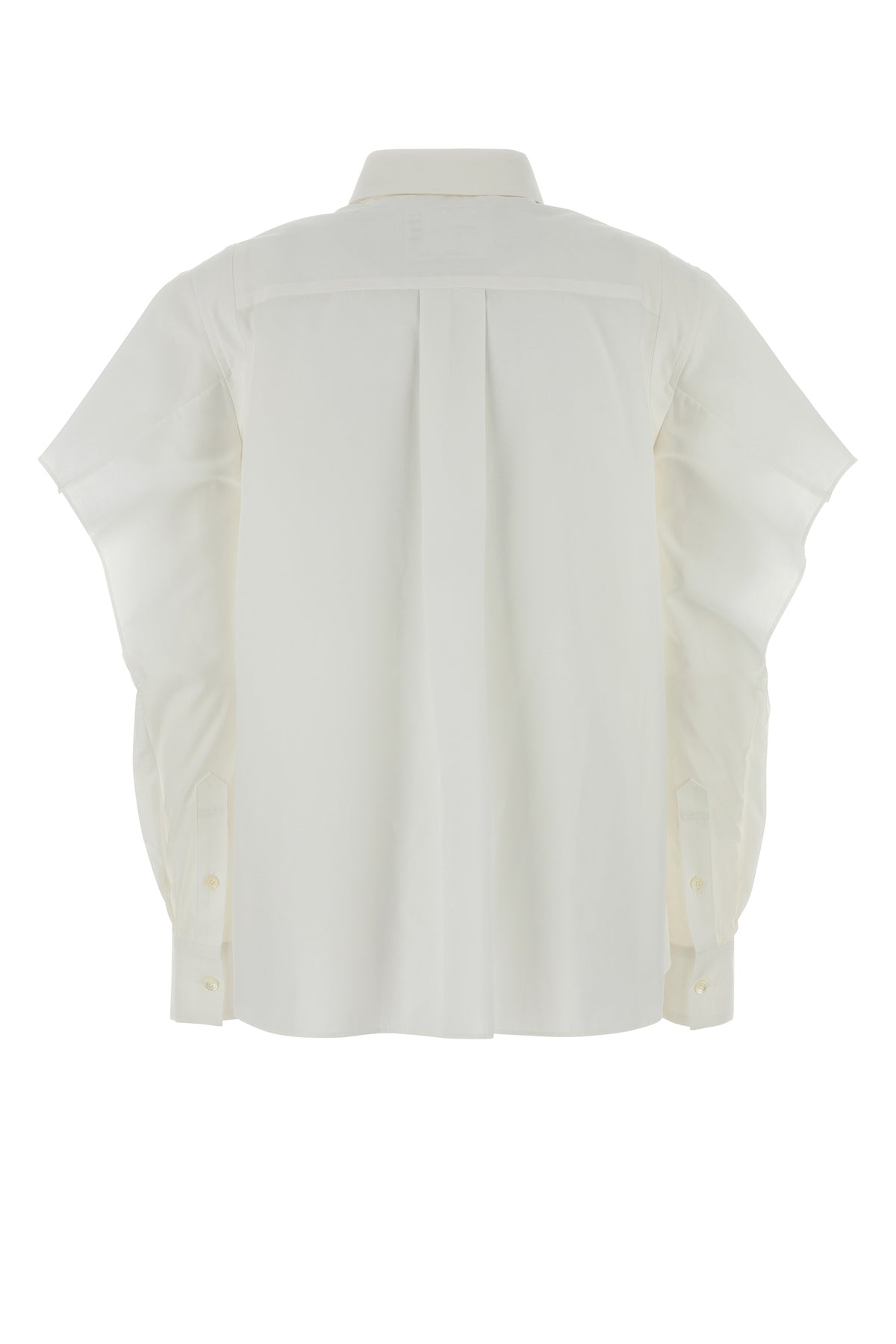 SACAI Camicia in popeline bianco, view 2