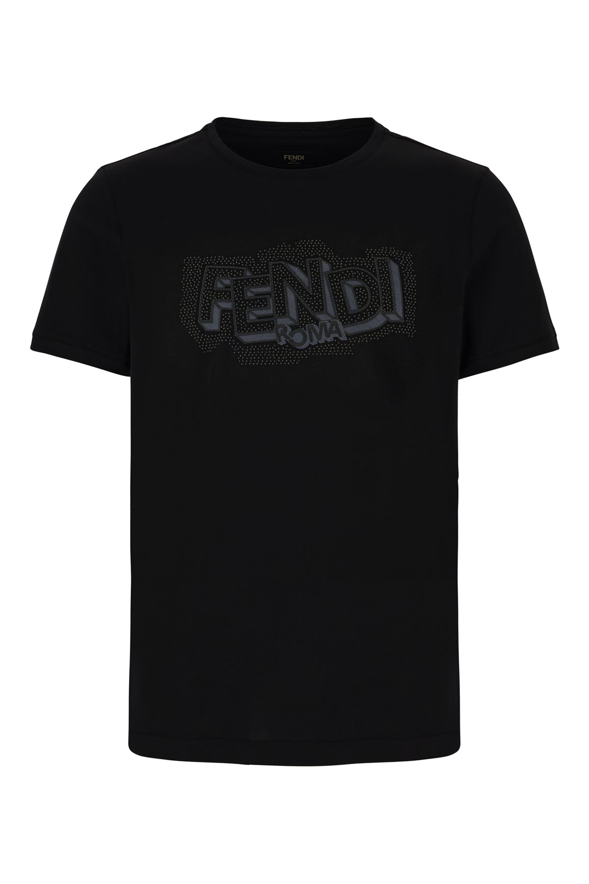 Fendi T-shirt in cotone nero