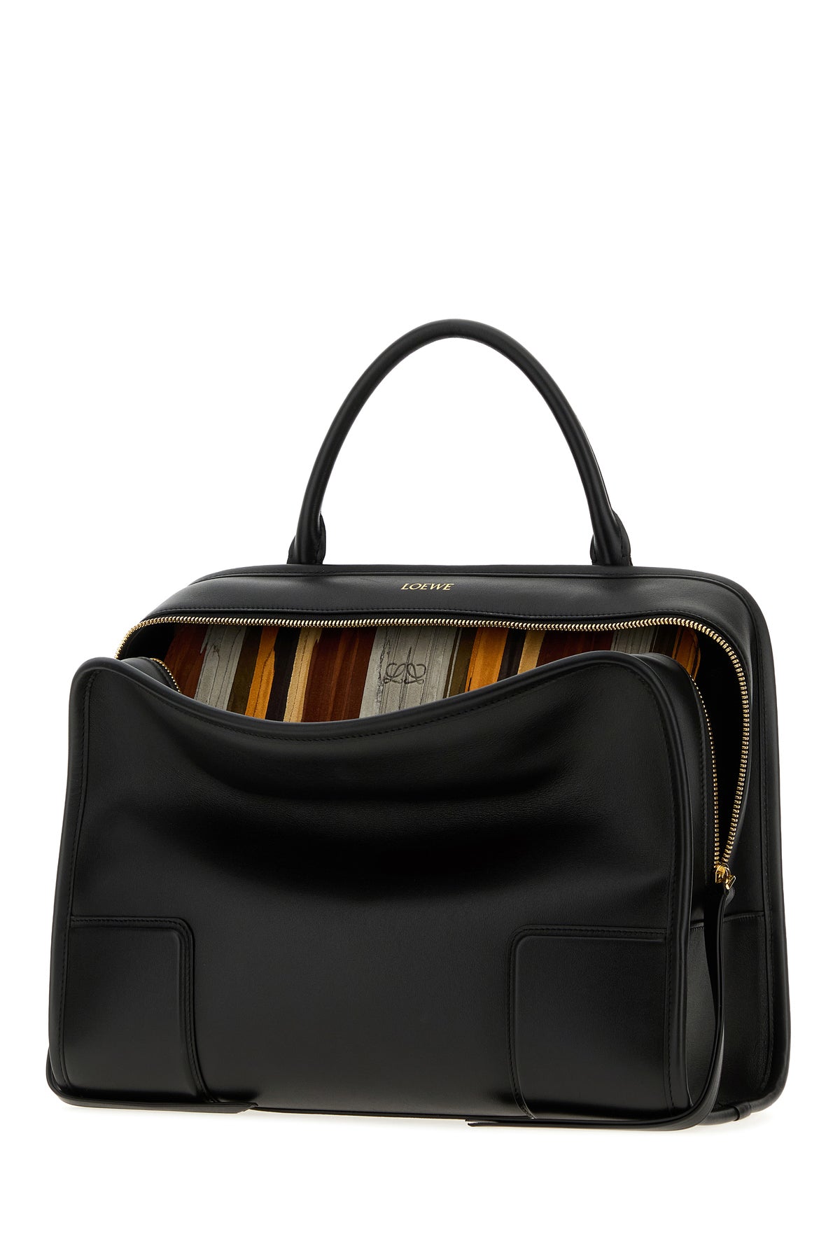 Loewe Borsa a mano Amazona 180 grande in pelle nera, view 2