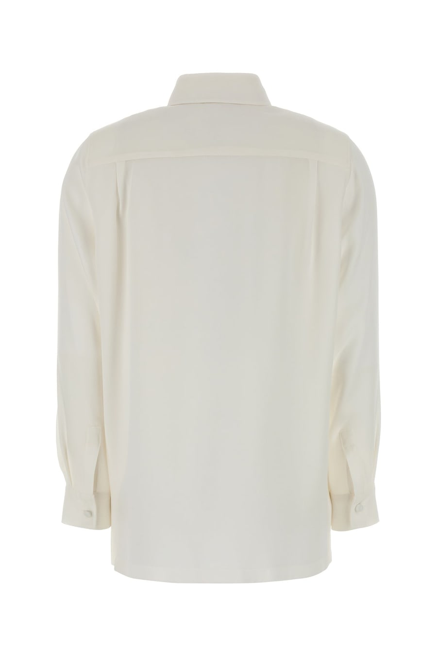 Max Mara Camicia Geranio in seta bianca, view 2