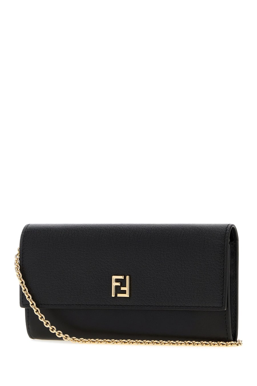 Fendi Portafoglio FF in pelle nera, view 2