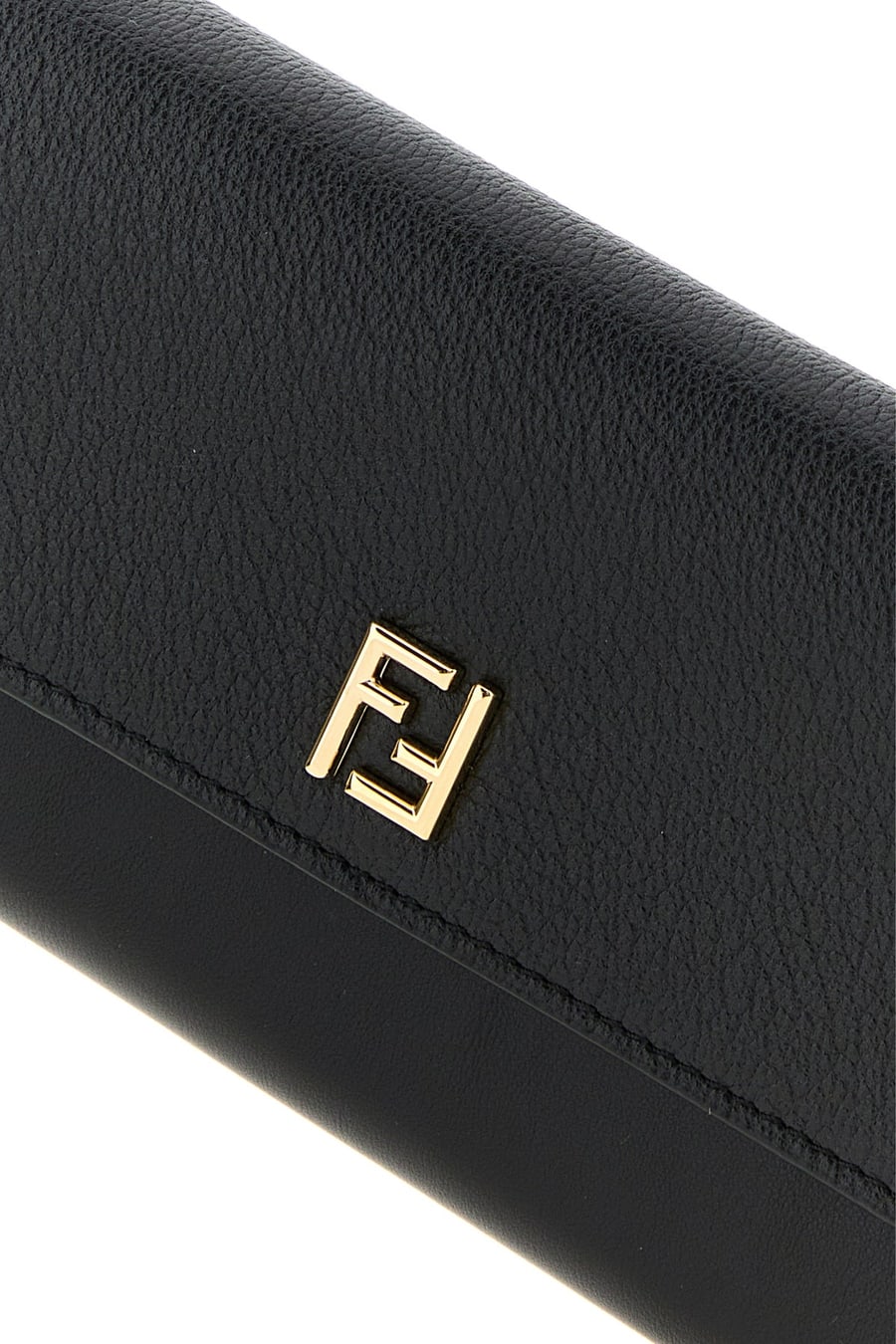Fendi Portafoglio FF in pelle nera, view 4