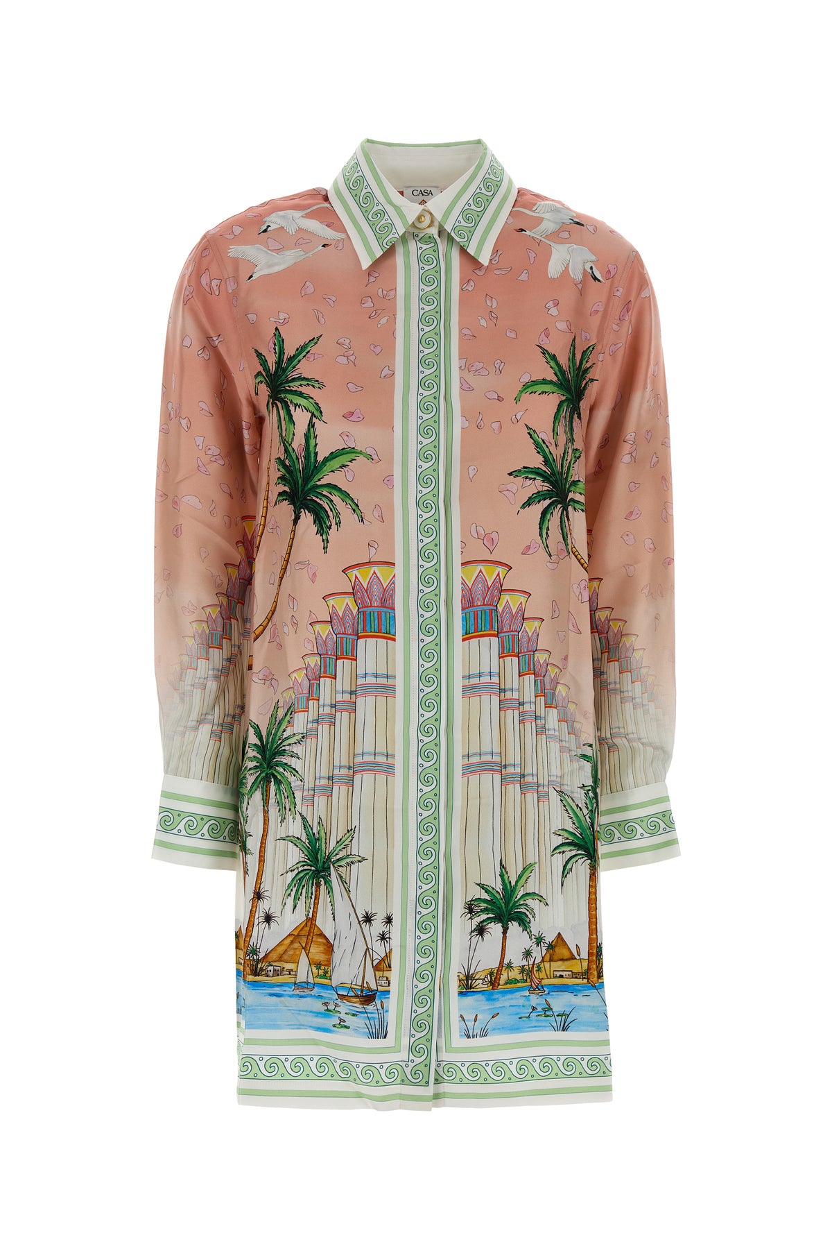 CASABLANCA Abito chemisier in twill stampato