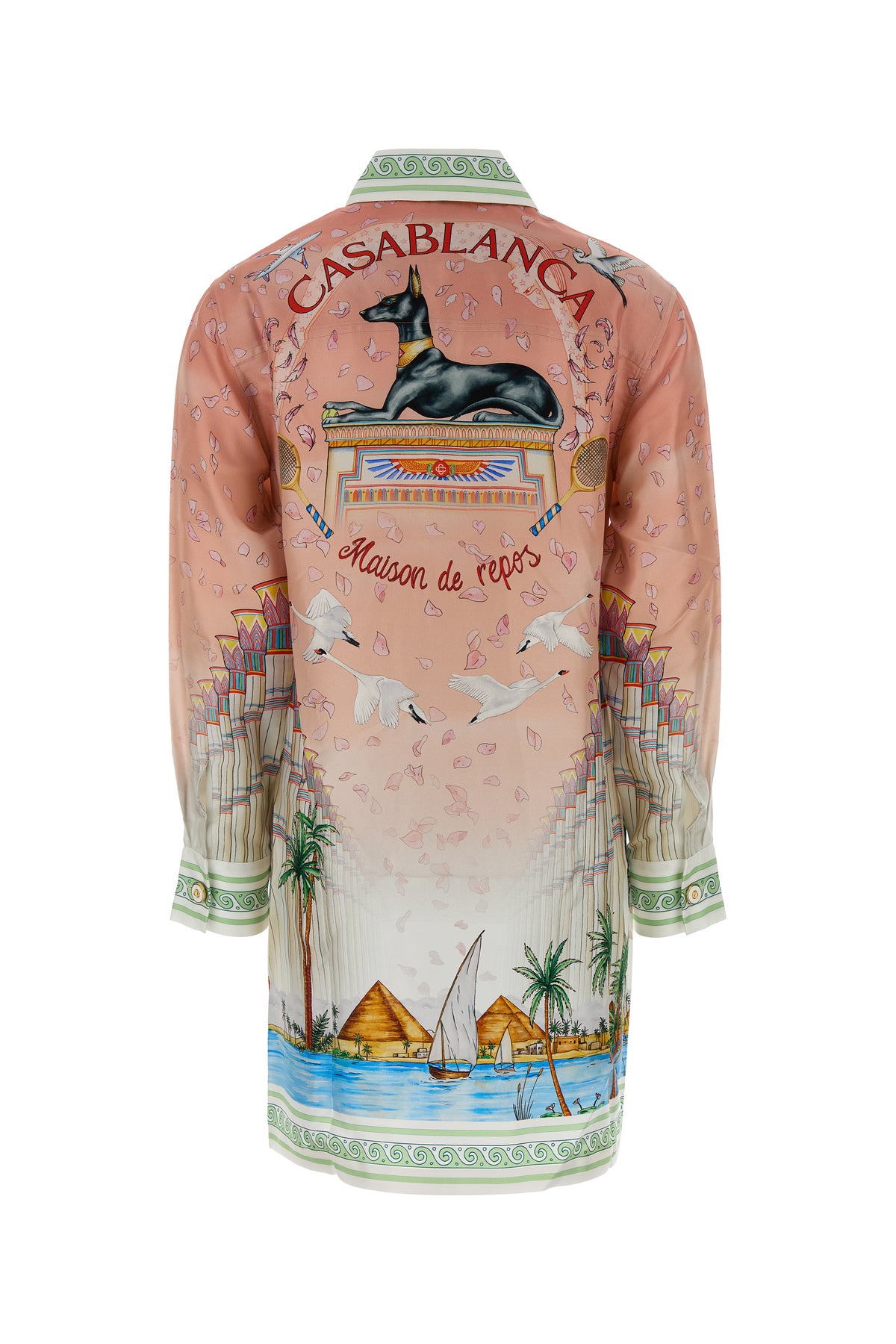 CASABLANCA Abito chemisier in twill stampato, view 2