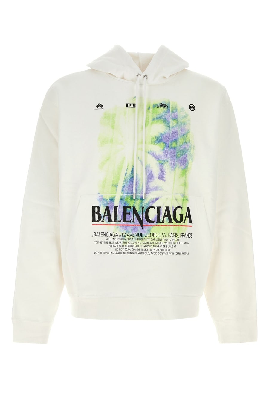 Balenciaga Felpa oversize in cotone bianco
