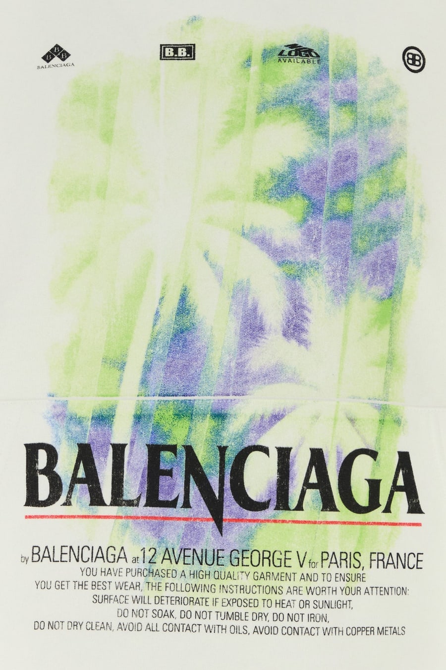 Balenciaga Felpa oversize in cotone bianco, view 3
