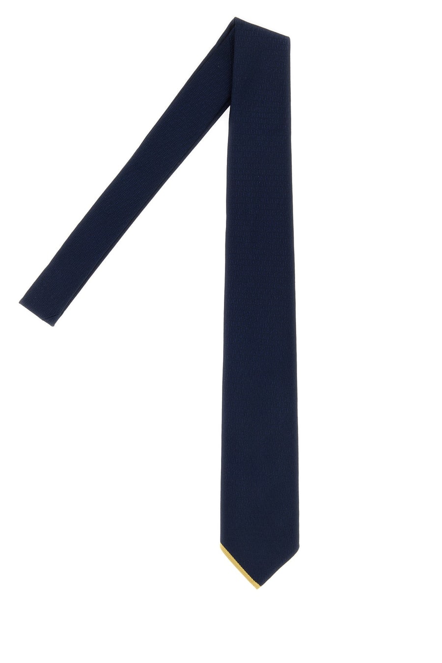 Fendi Cravatta in seta blu navy, view 2