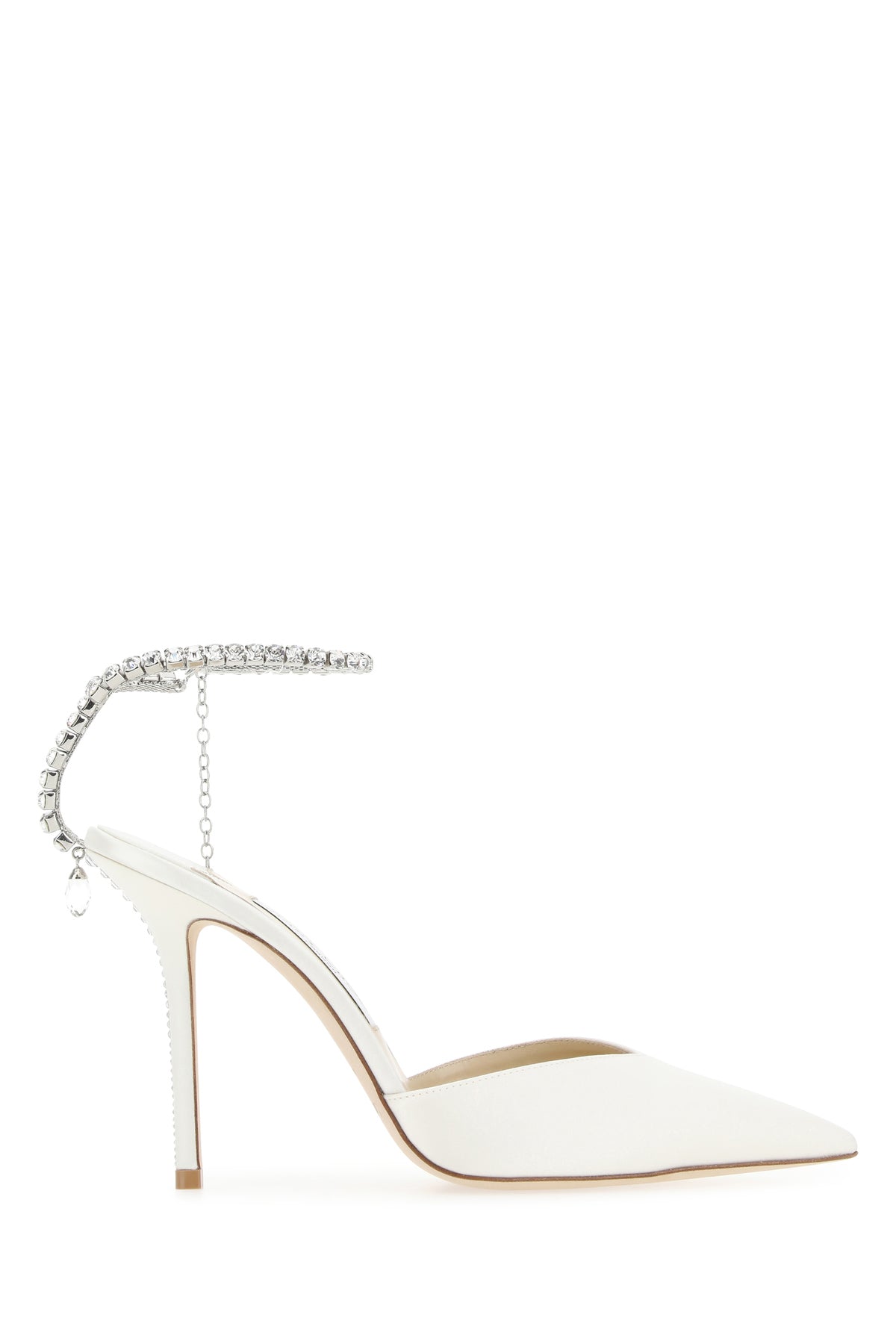 Jimmy Choo Scarpe con tacco Saeda 100 in raso avorio