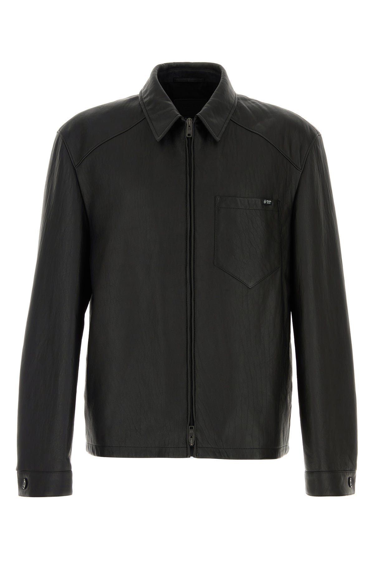 Prada Giacca in pelle nera