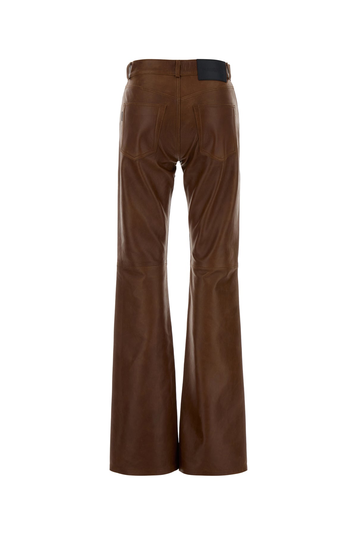 HAIKURE Pantalone in pelle cioccolato, view 2