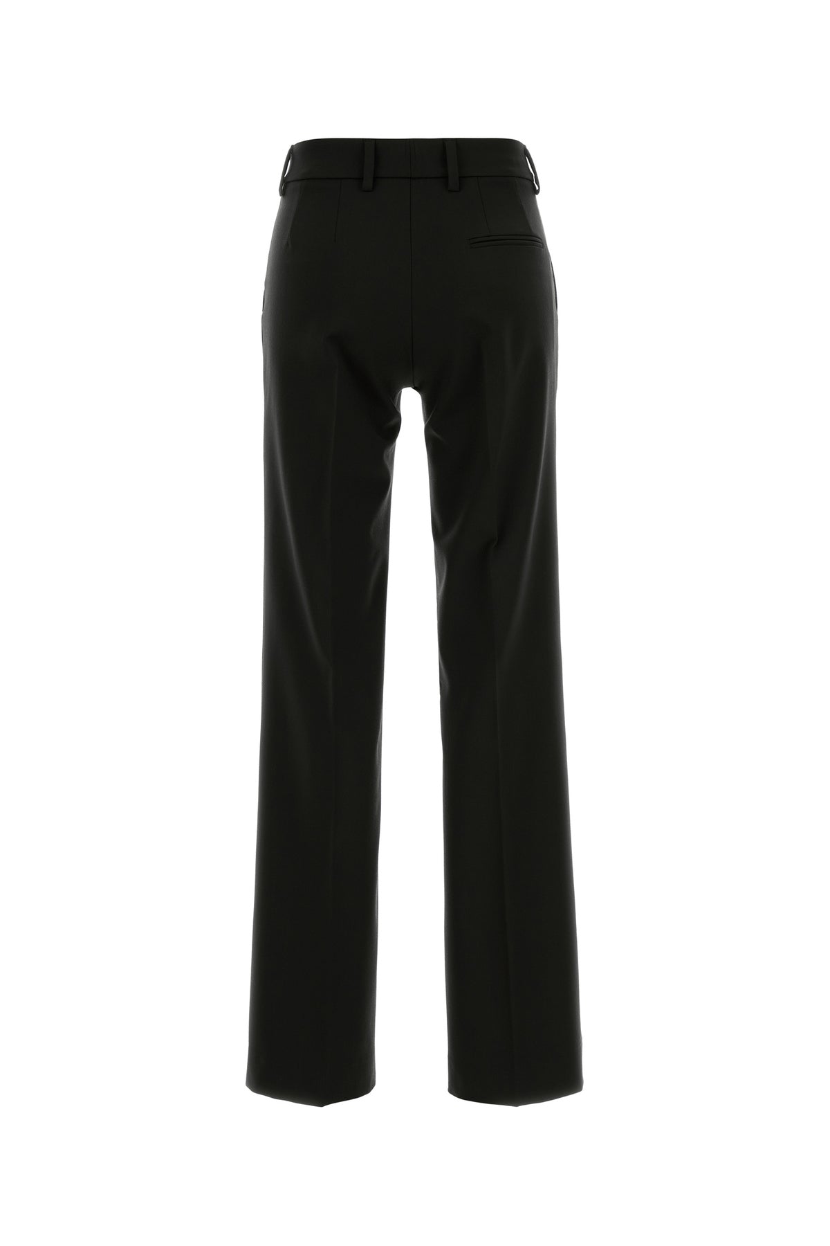 PT Torino Pantalone Jodie in lana stretch nera, view 2