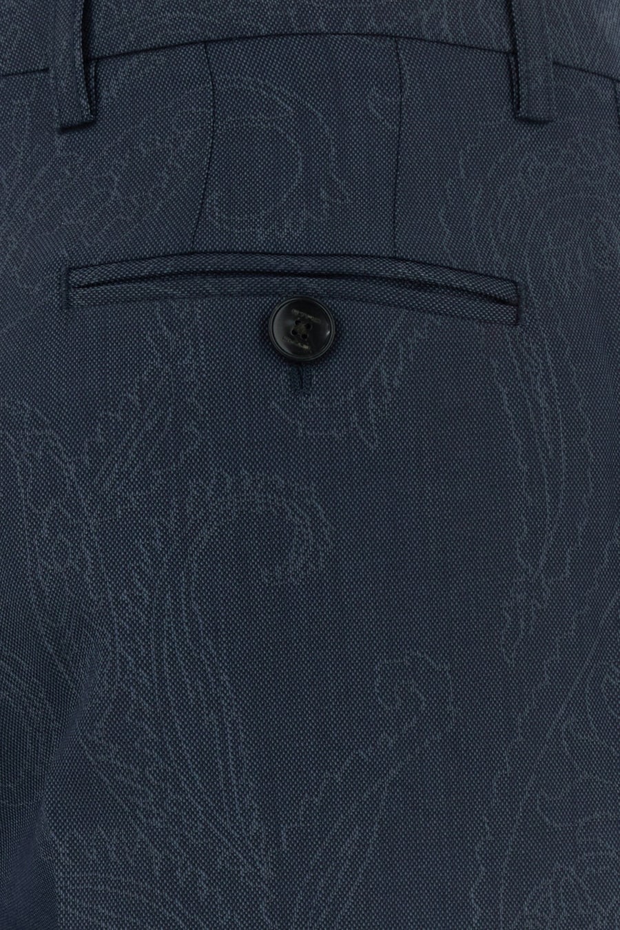 Etro Pantalone in lana blu, view 3
