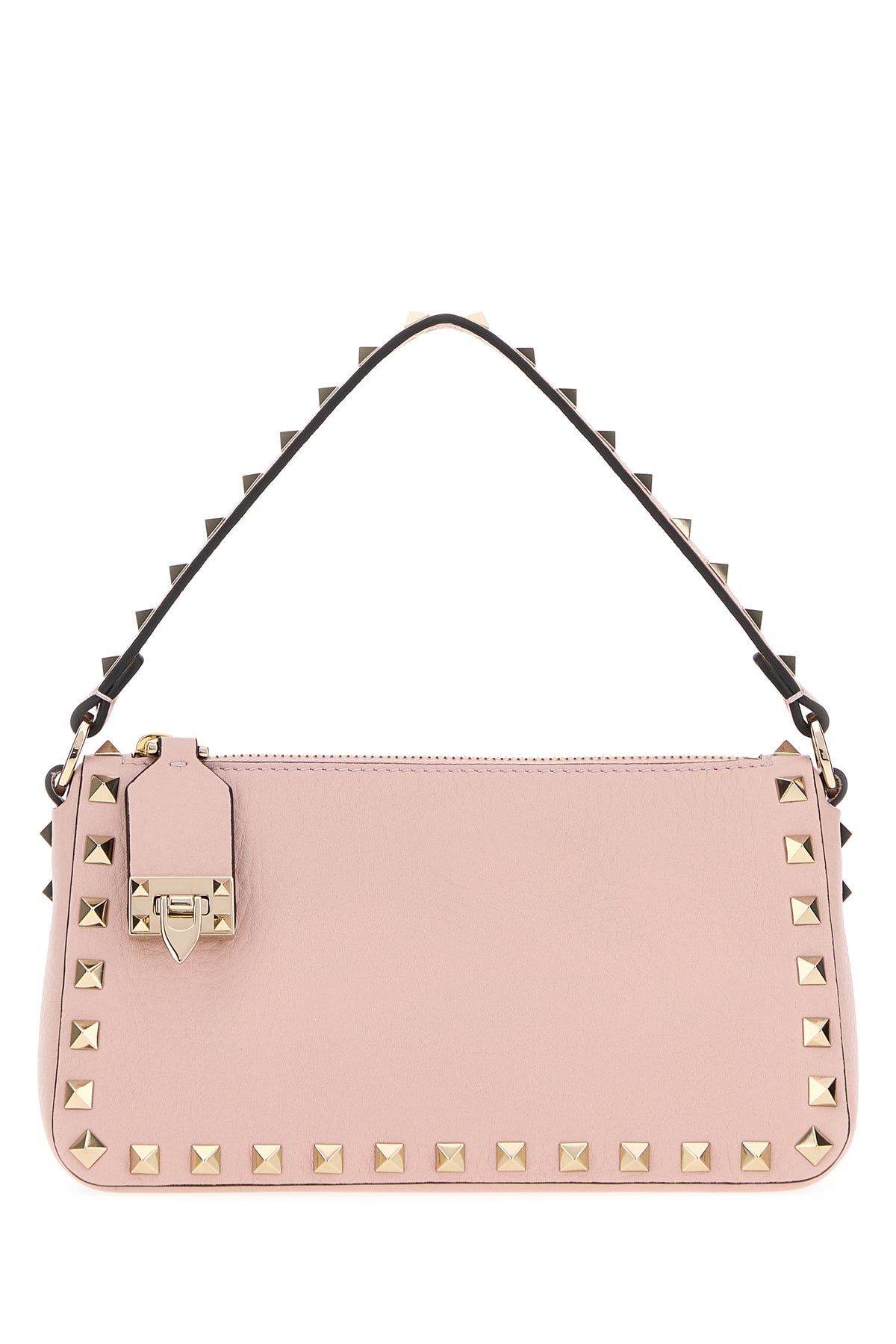 Valentino Garavani Borsa a mano Rockstud piccola in pelle rosa pastello