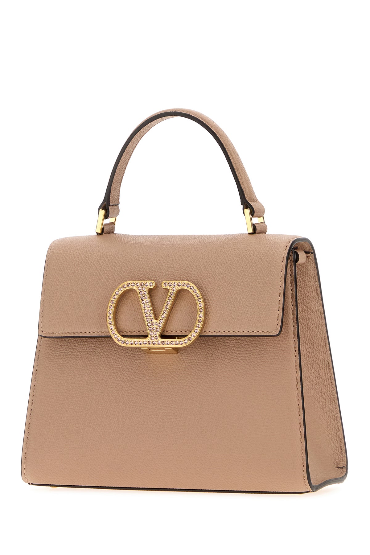 Valentino Garavani Borsa a mano VSling piccola in pelle rosa cipria, view 2