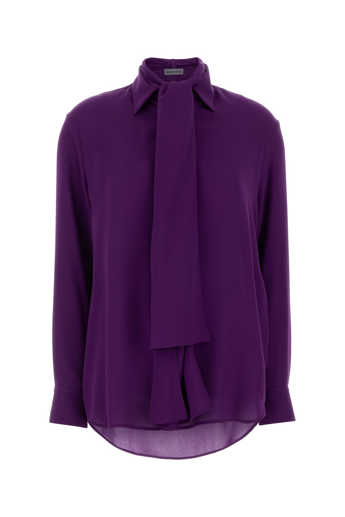 Balenciaga Camicia in georgette viola
