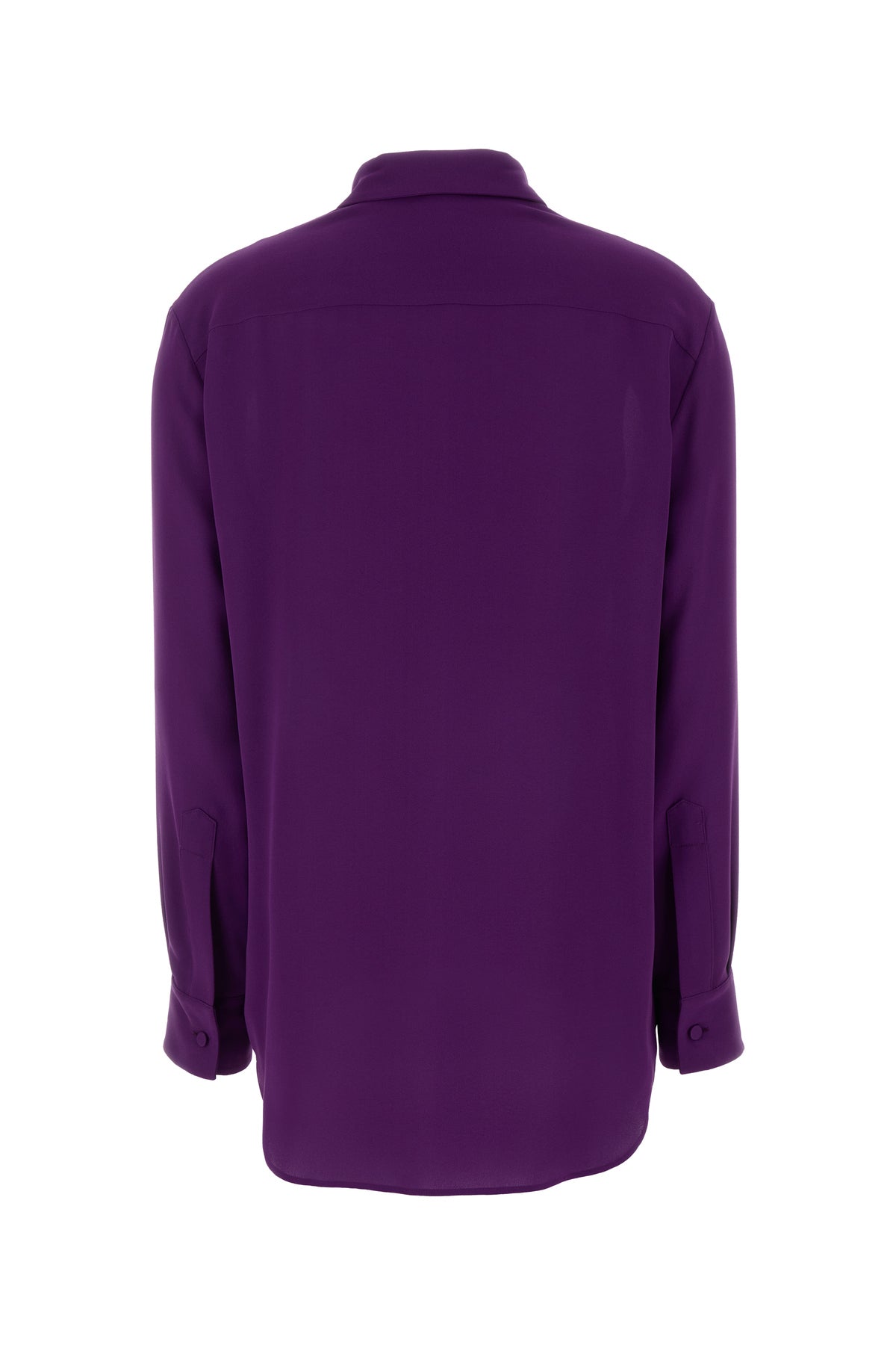 Balenciaga Camicia in georgette viola, view 2