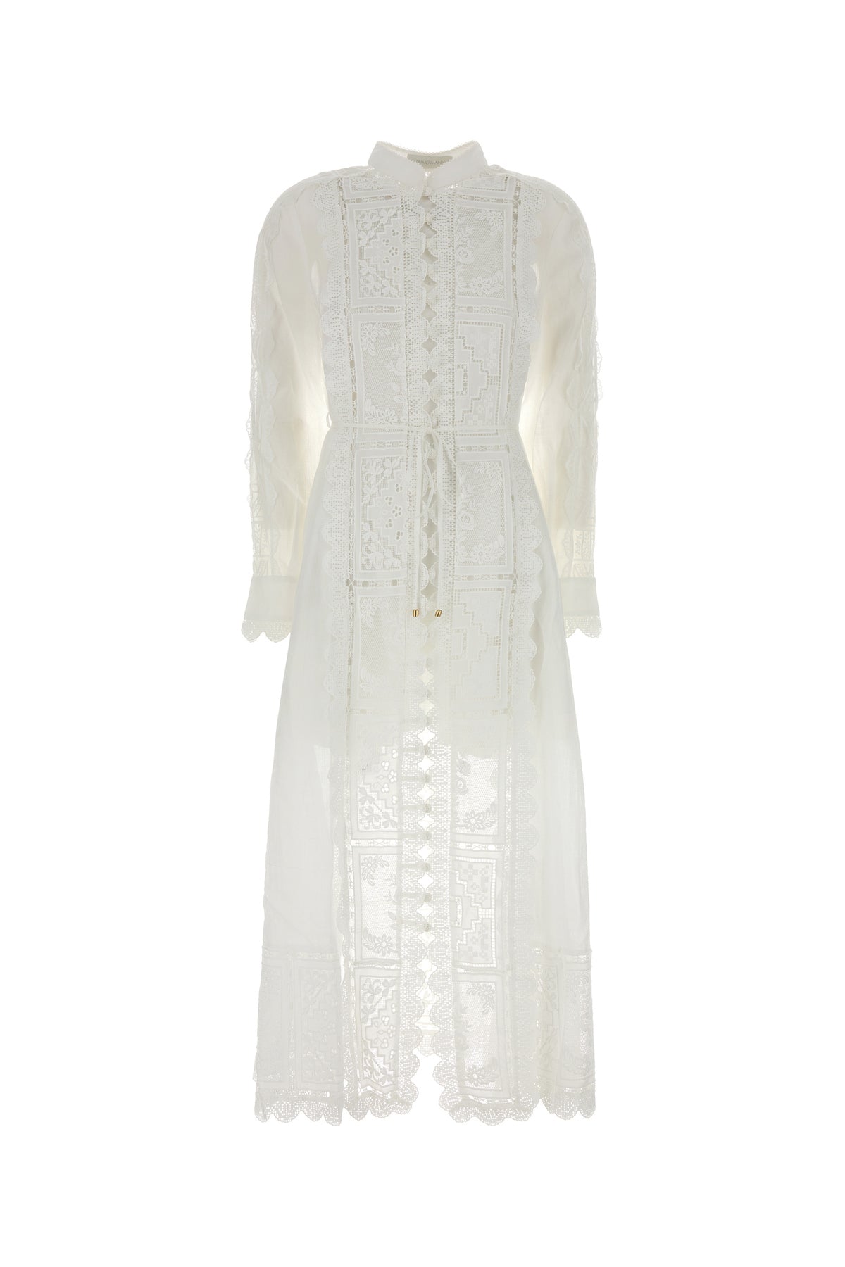 Zimmermann Abito Aster in ramia bianco