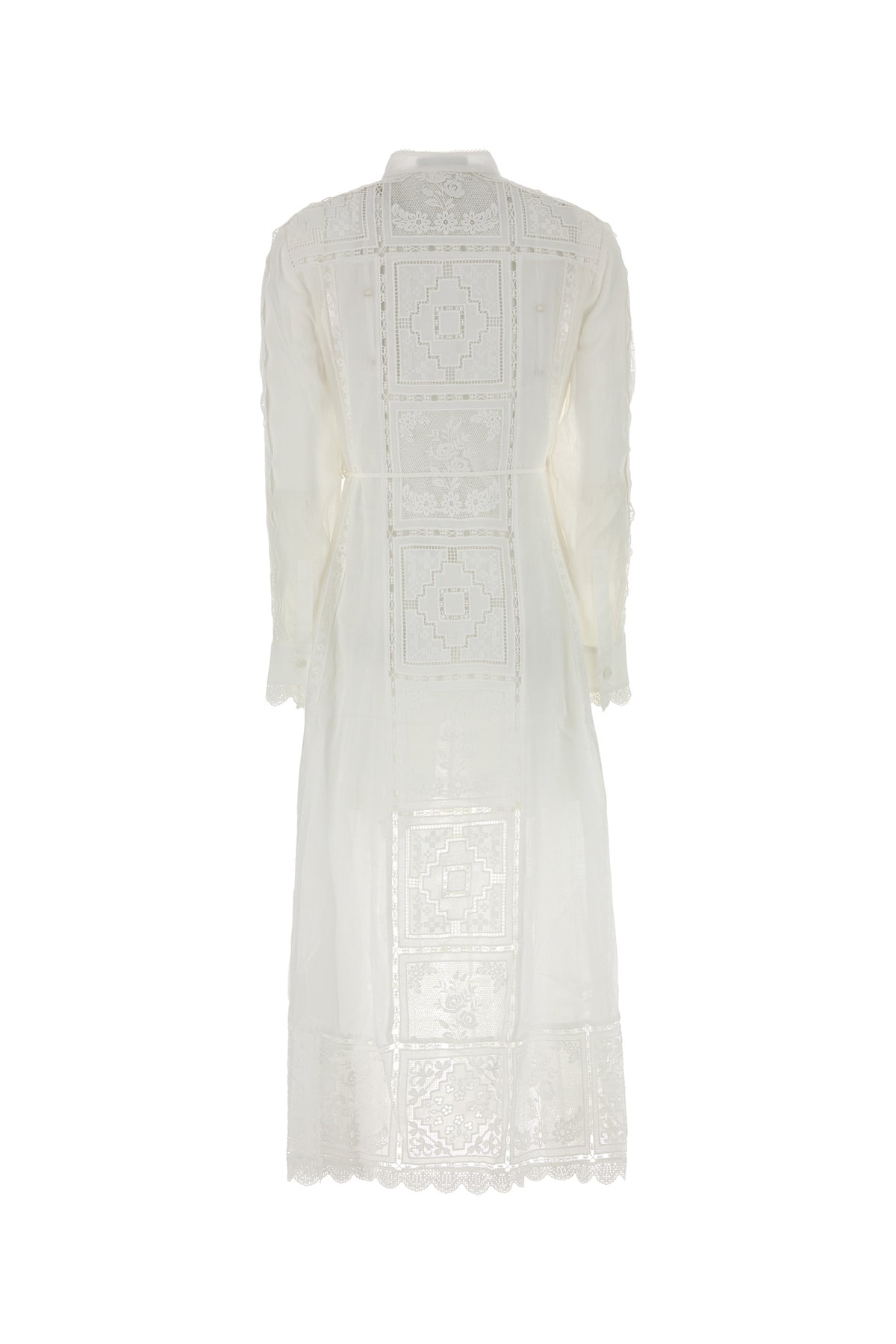 Zimmermann Abito Aster in ramia bianco, view 2