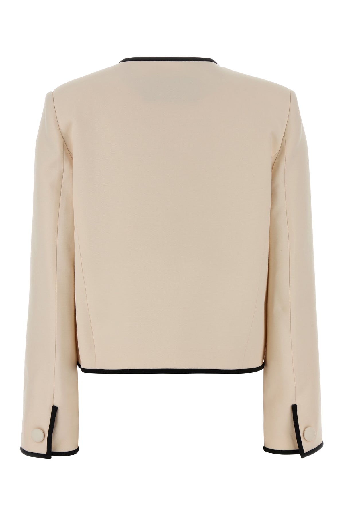 Valentino Garavani Giacca in misto lana crema, view 2