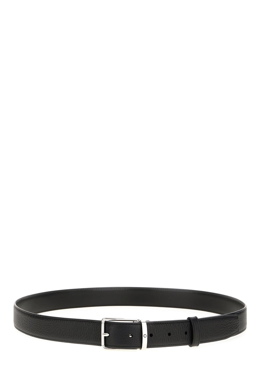 MONTBLANC Cintura reversibile in pelle nera
