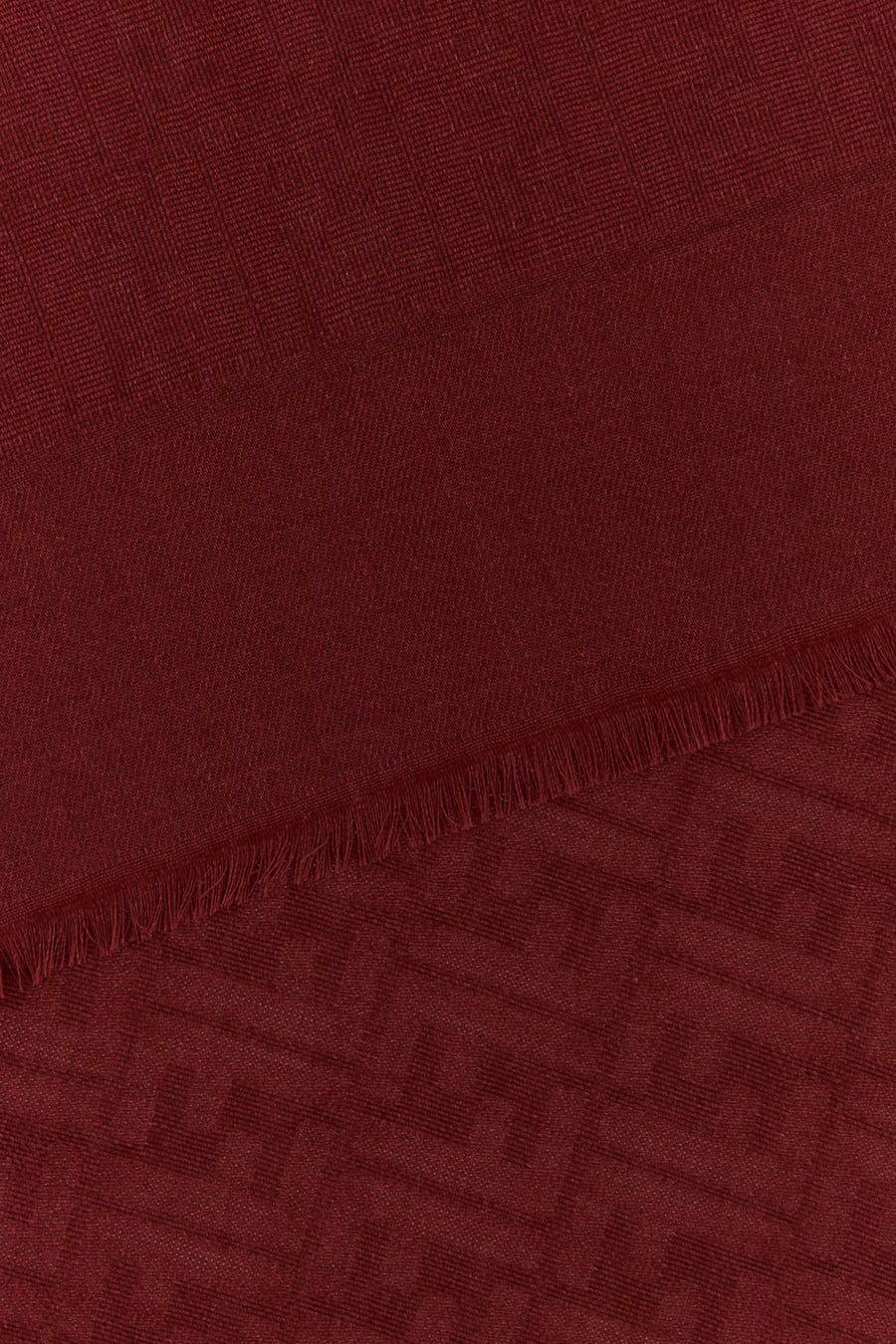 Fendi Sciarpa in misto lana bordeaux, view 3