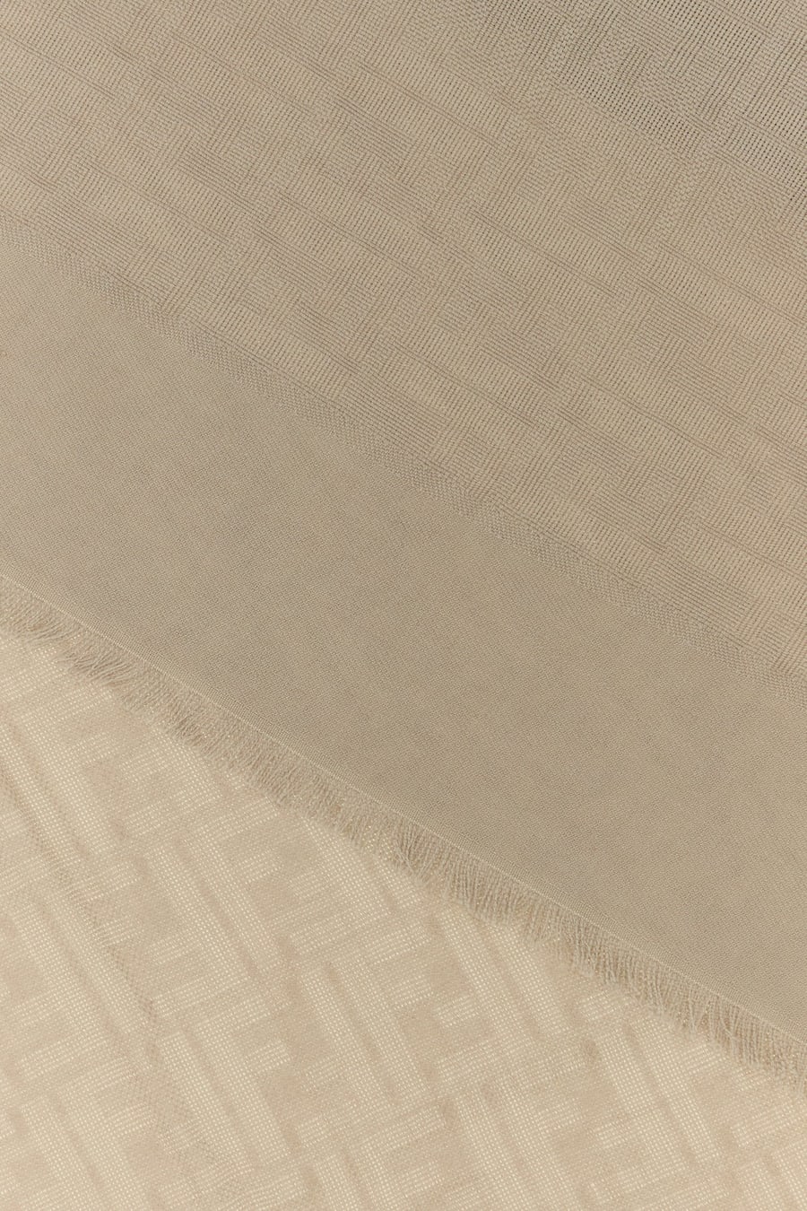 Fendi Sciarpa in misto lana tortora, view 3