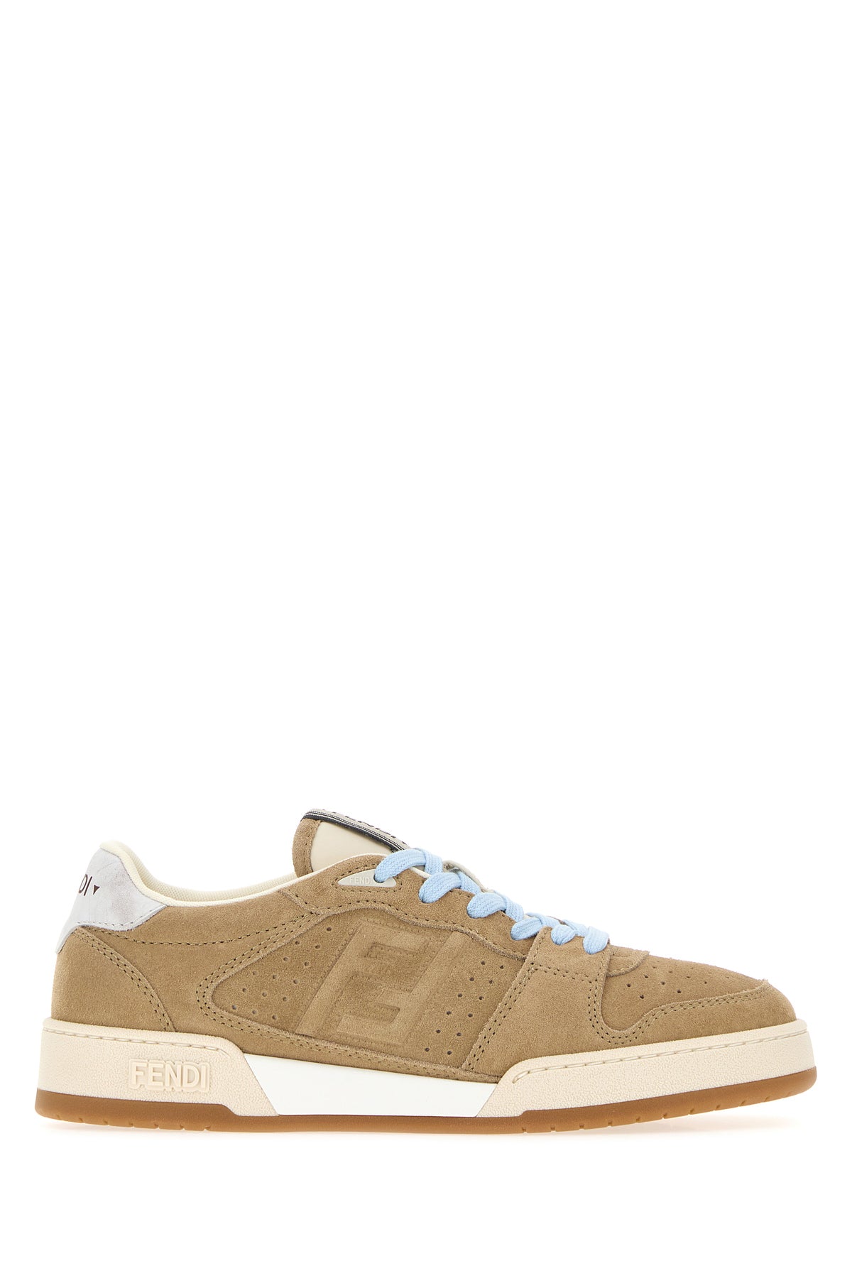 Fendi Sneakers Fendi Match in pelle scamosciata cappuccino