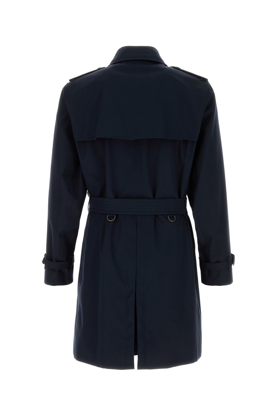 Burberry Trench Heritage Kensington in gabardine blu scuro, view 2