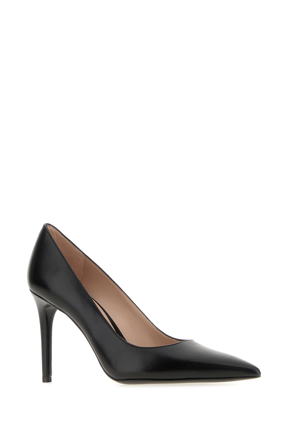 STUART WEITZMAN Scarpe con tacco Stuart in pelle nera, view 2
