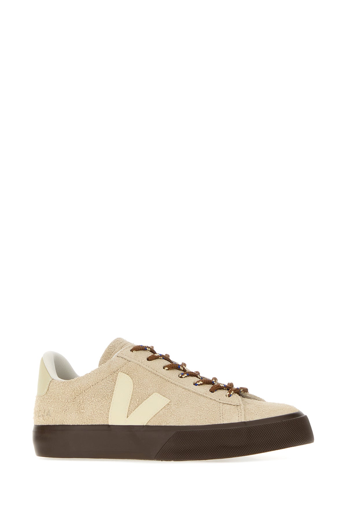 VEJA Sneakers Campo in pelle scamosciata sabbia, view 2