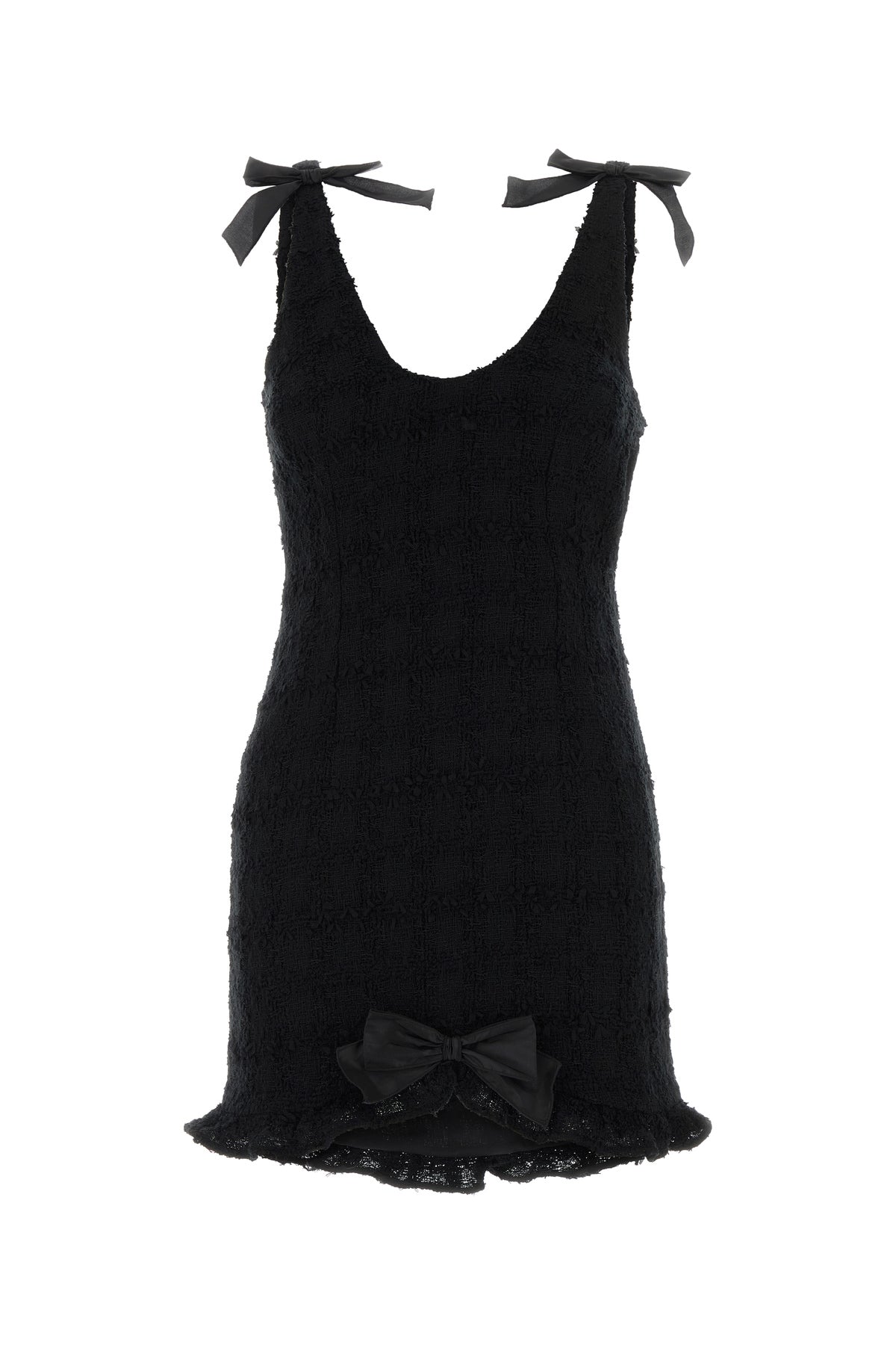 ALESSANDRA RICH Mini abito in bouclé nero