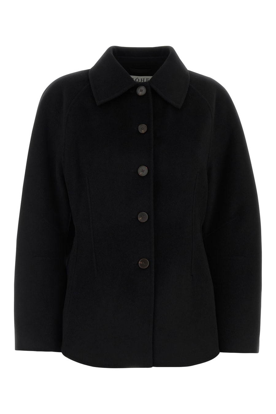 ROHE Cappotto in misto lana nera