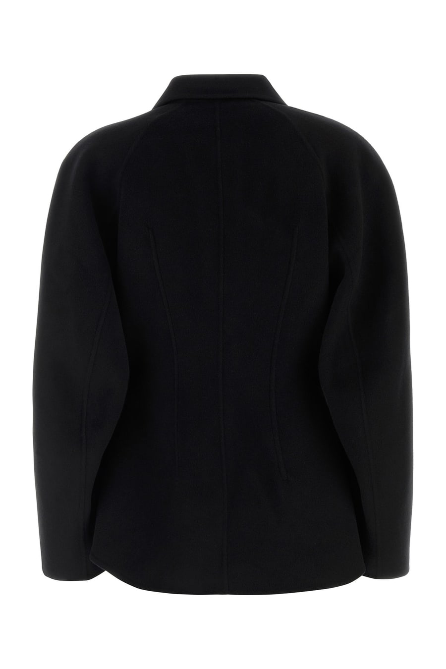 ROHE Cappotto in misto lana nera, view 2
