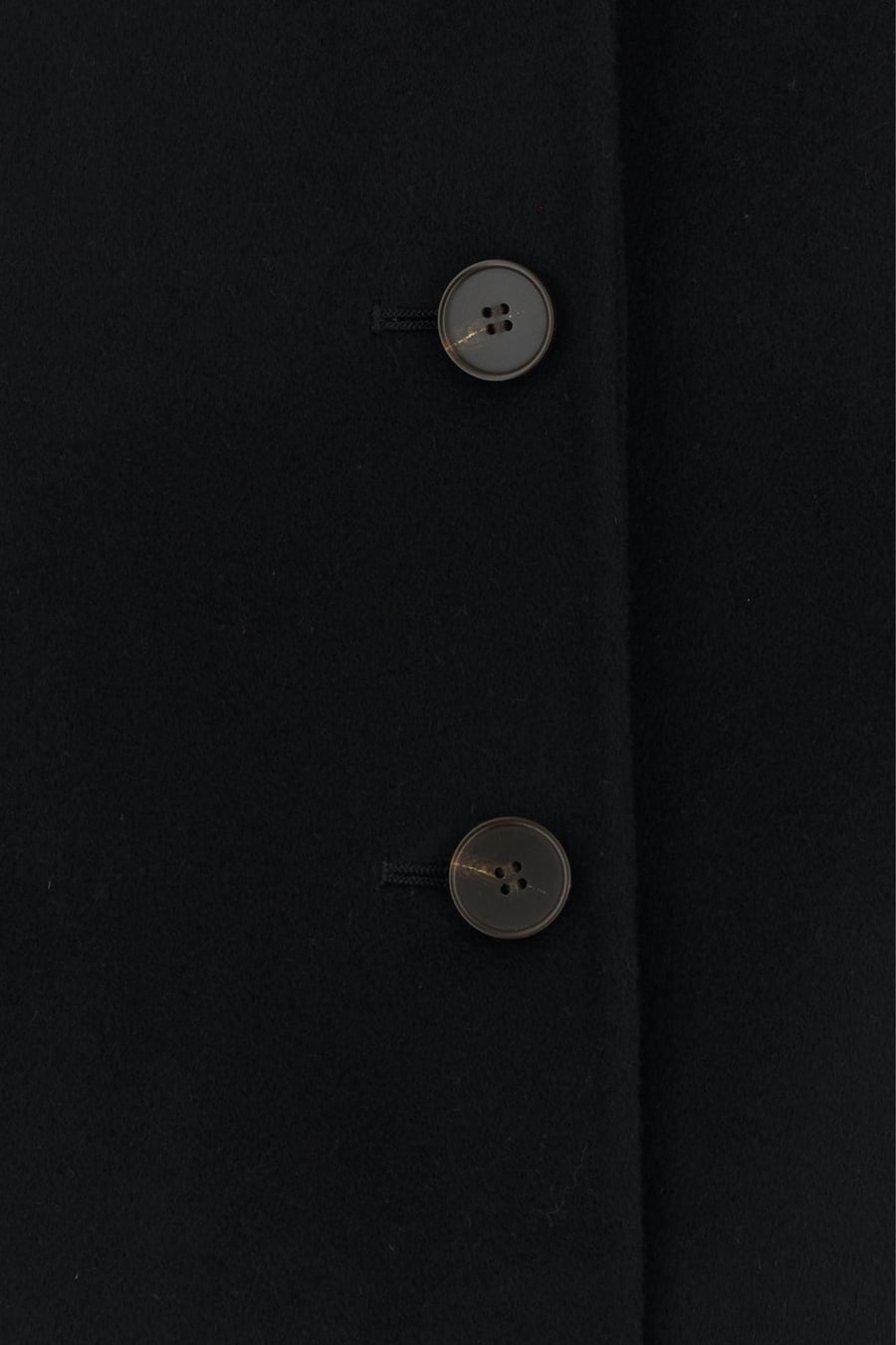 ROHE Cappotto in misto lana nera, view 3