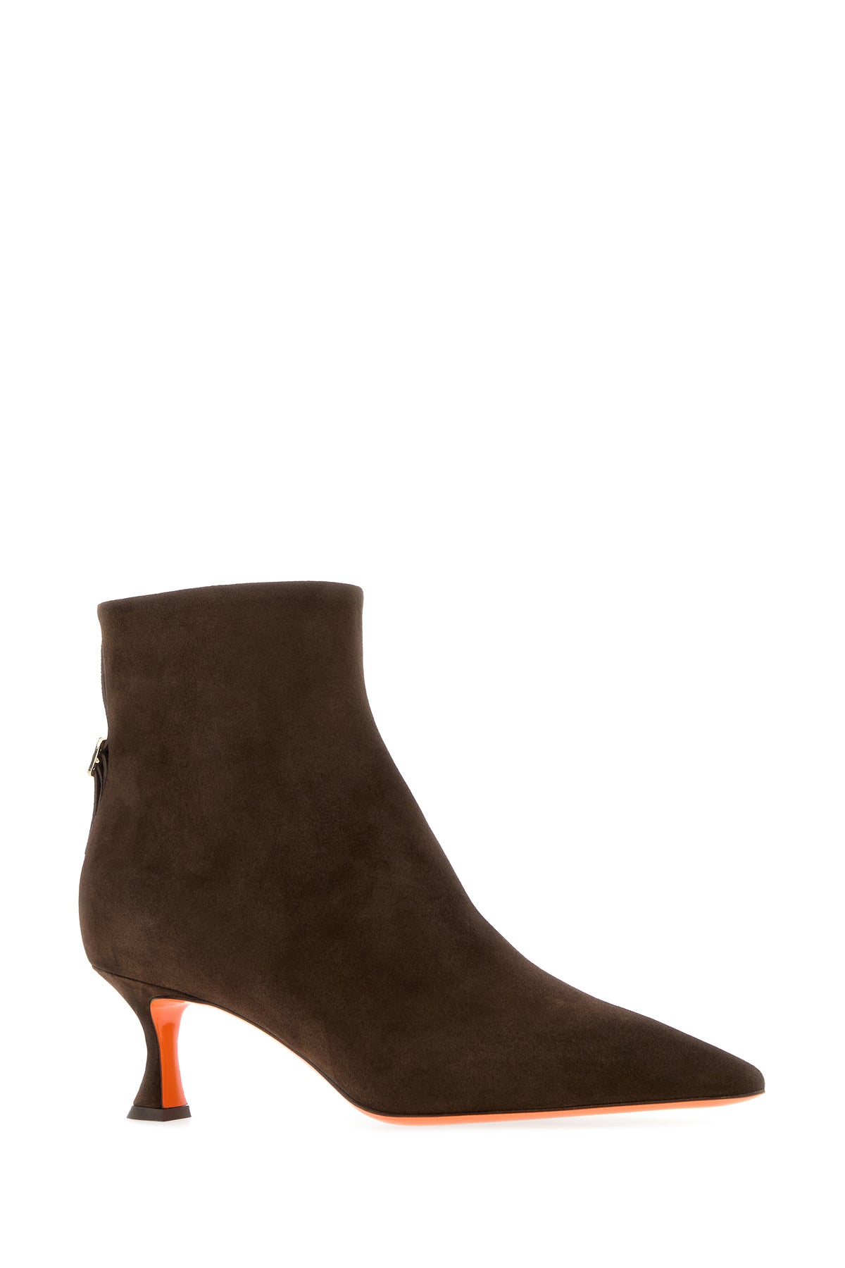 SANTONI Stivaletti Giulie in pelle scamosciata marrone, view 2