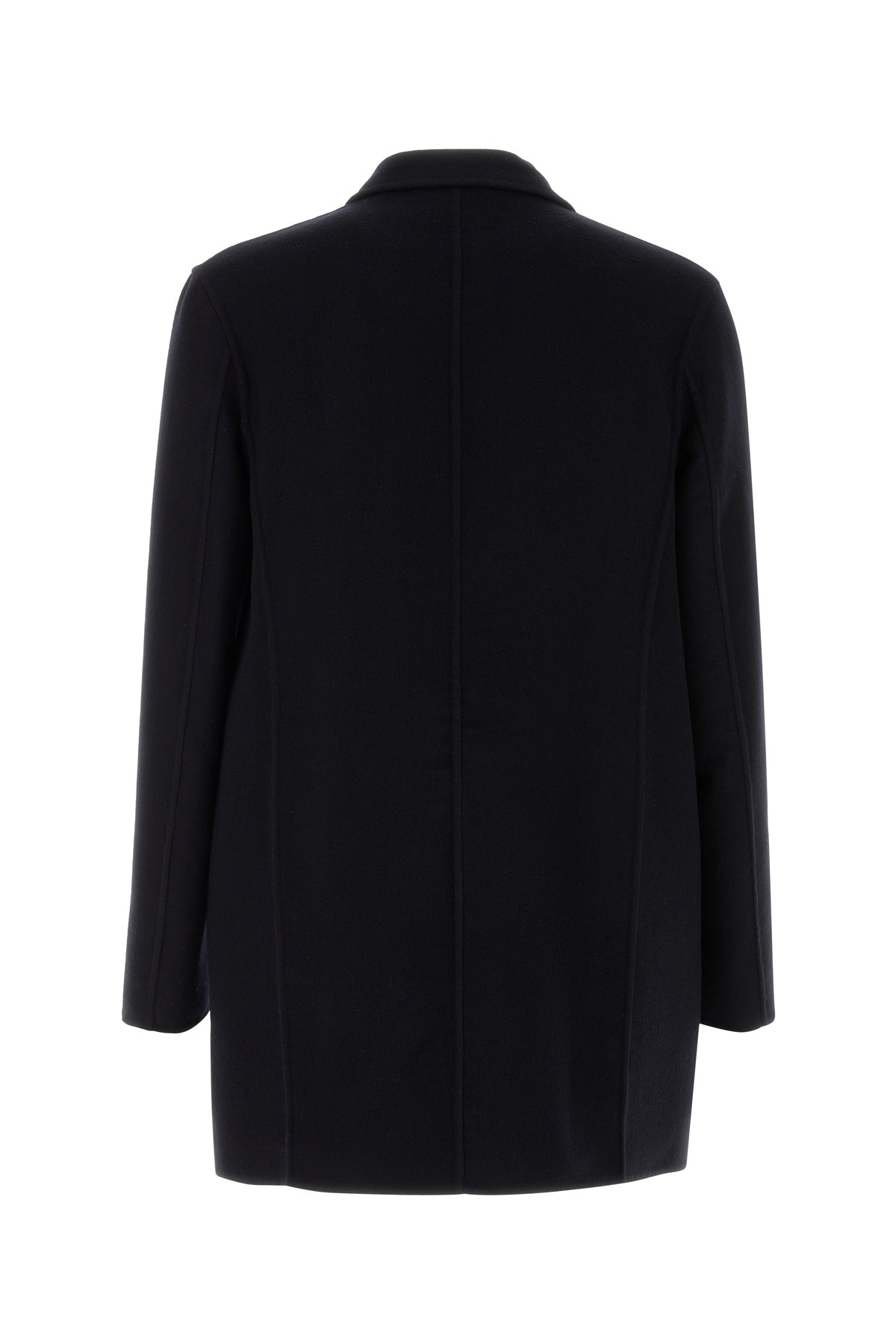 Jil Sander Cappotto in misto cashmere blu notte, view 2