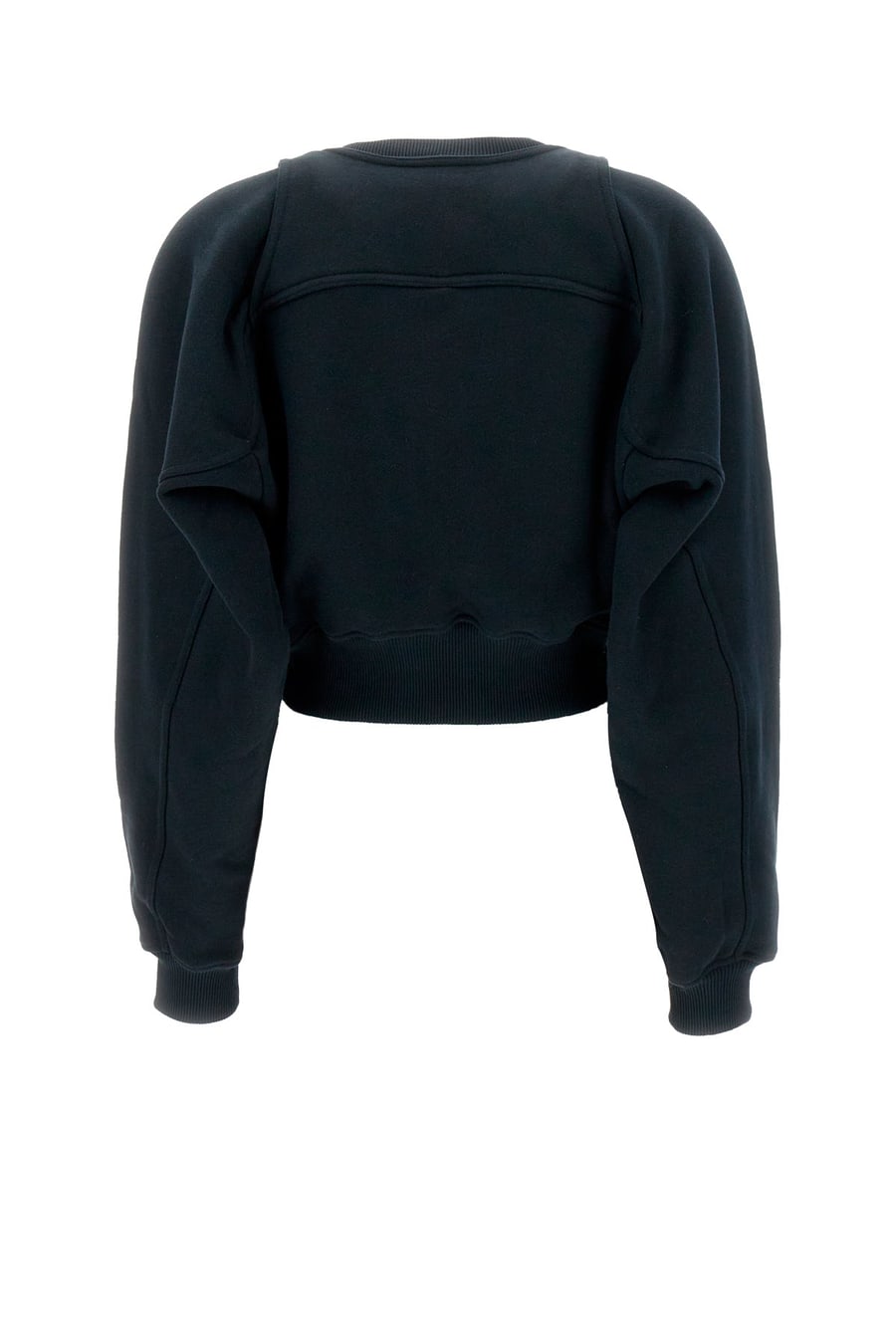 Off-White Felpa in cotone nero, view 2