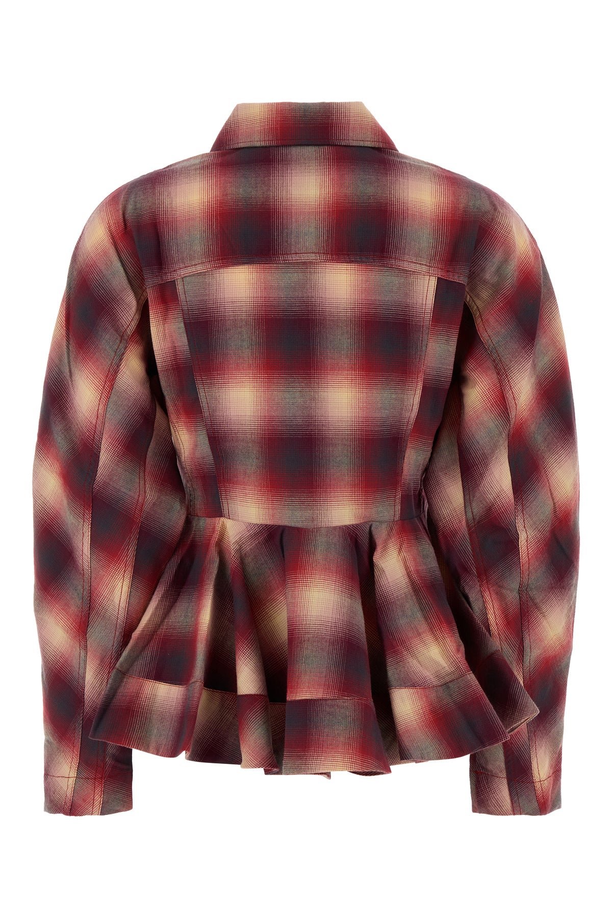 Ganni Camicia in flanella ricamata, view 2